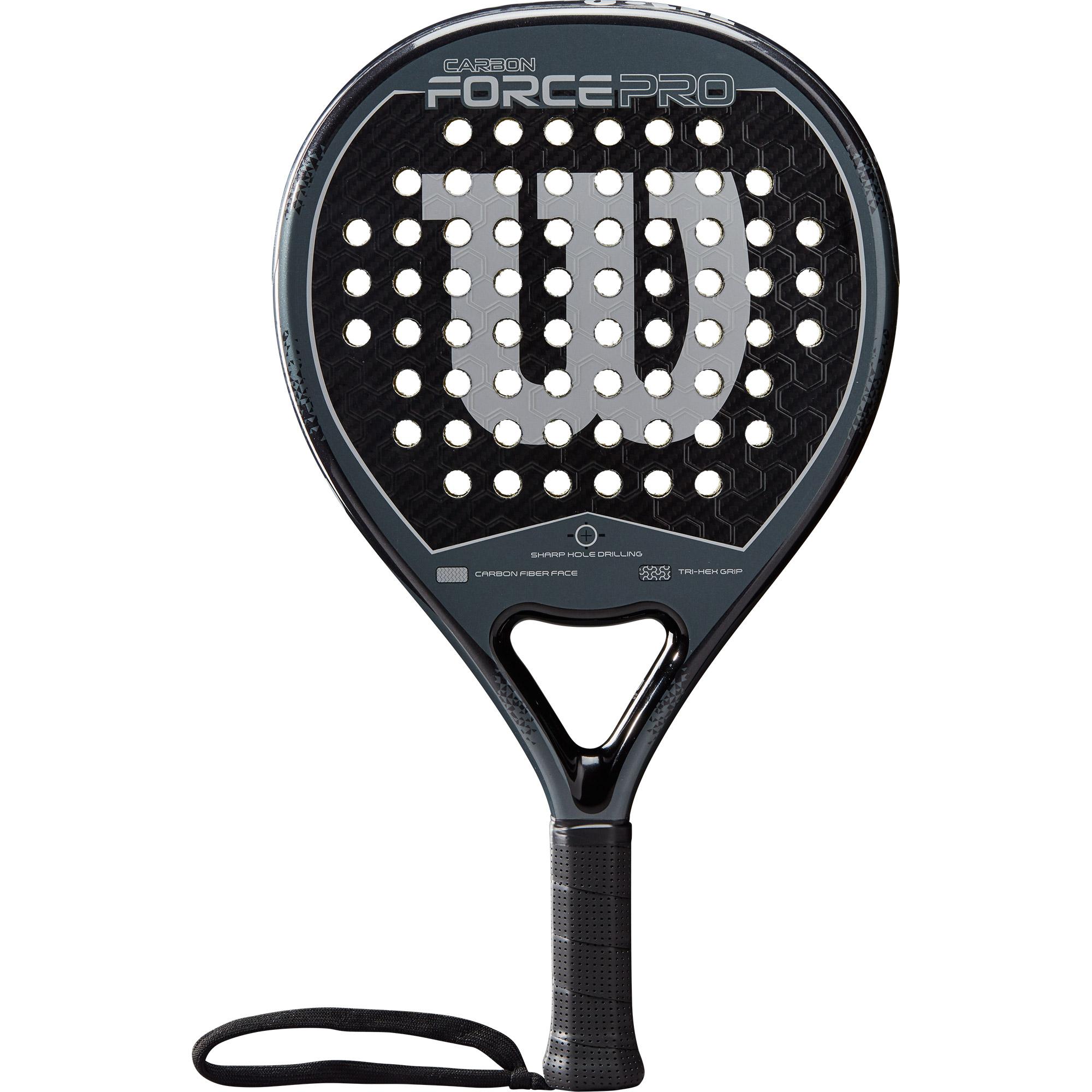 Wilson Carbon Force Pro Padel Racket Black/Grey