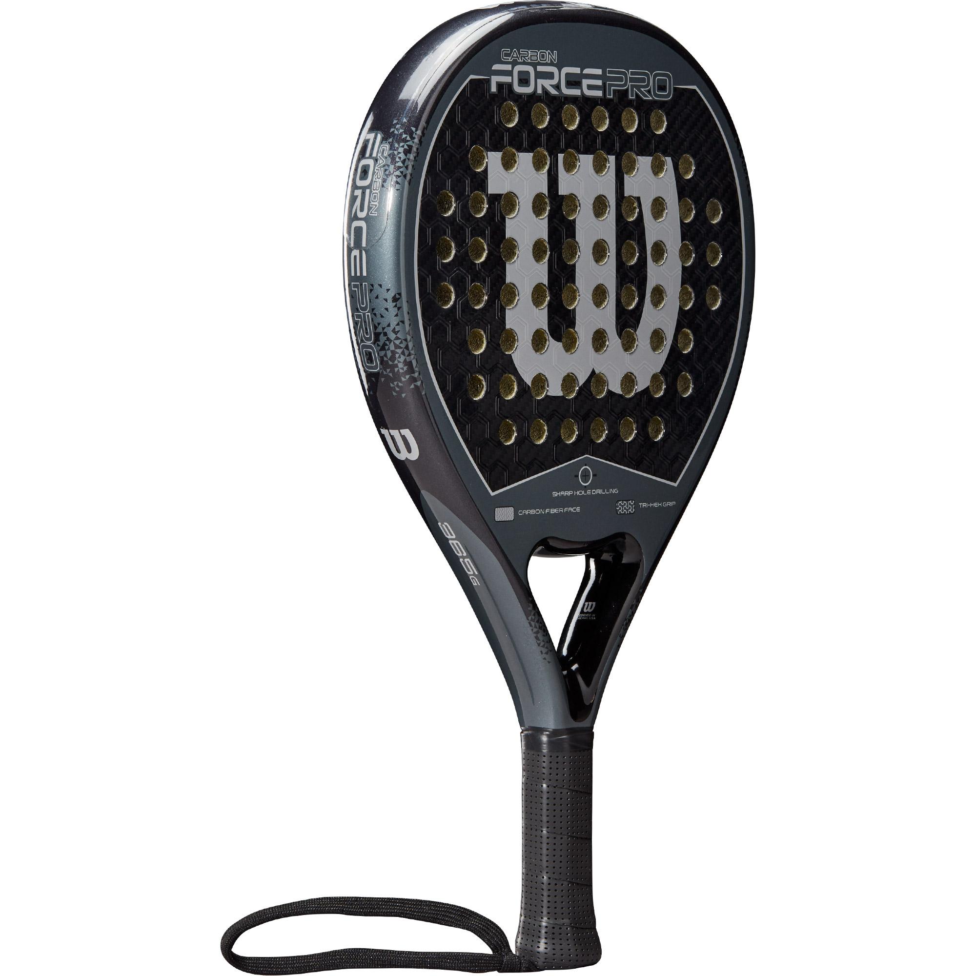 Wilson Carbon Force Pro Padel Racket Black/Grey