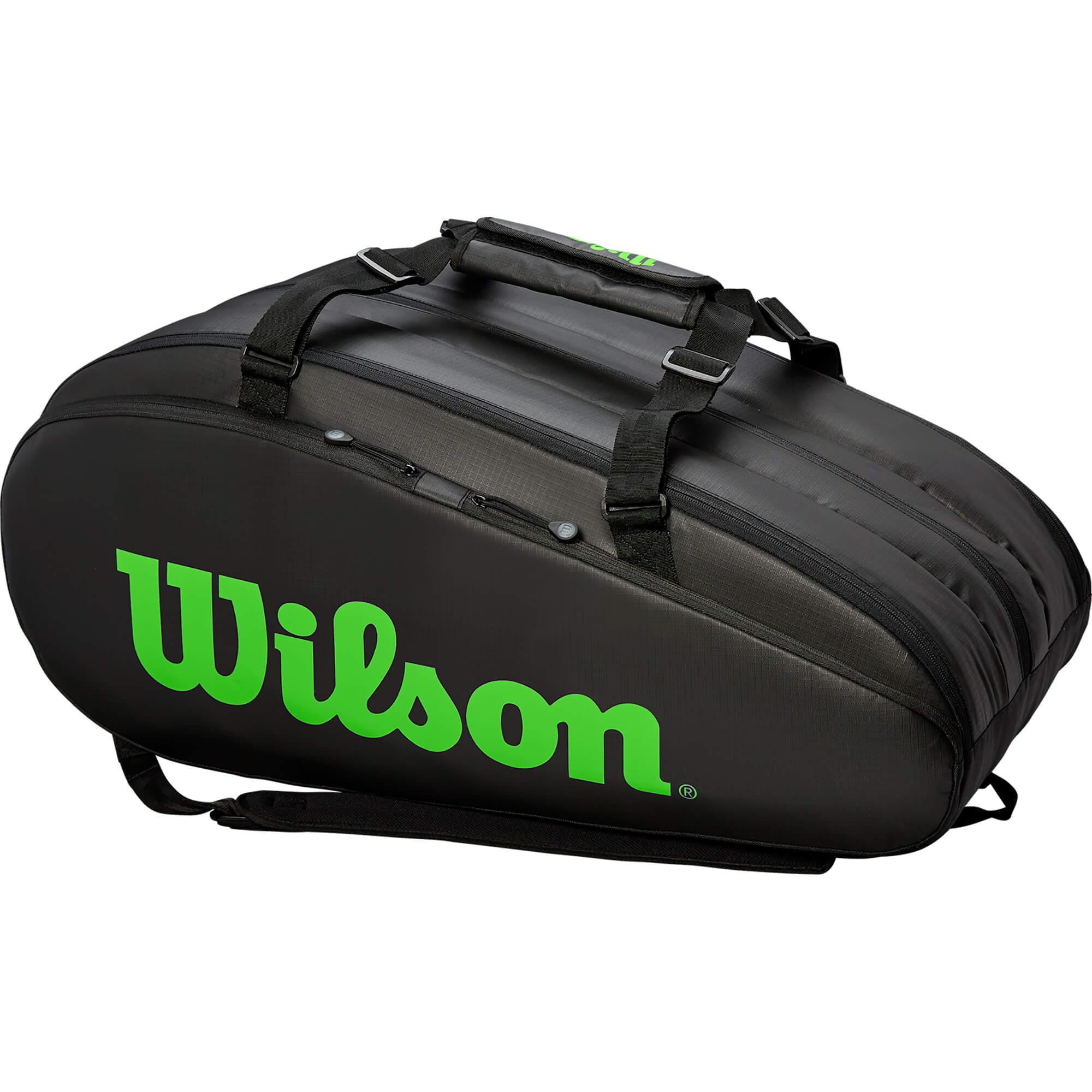 Wilson Tour 15 Racket Bag Black/Blade Green