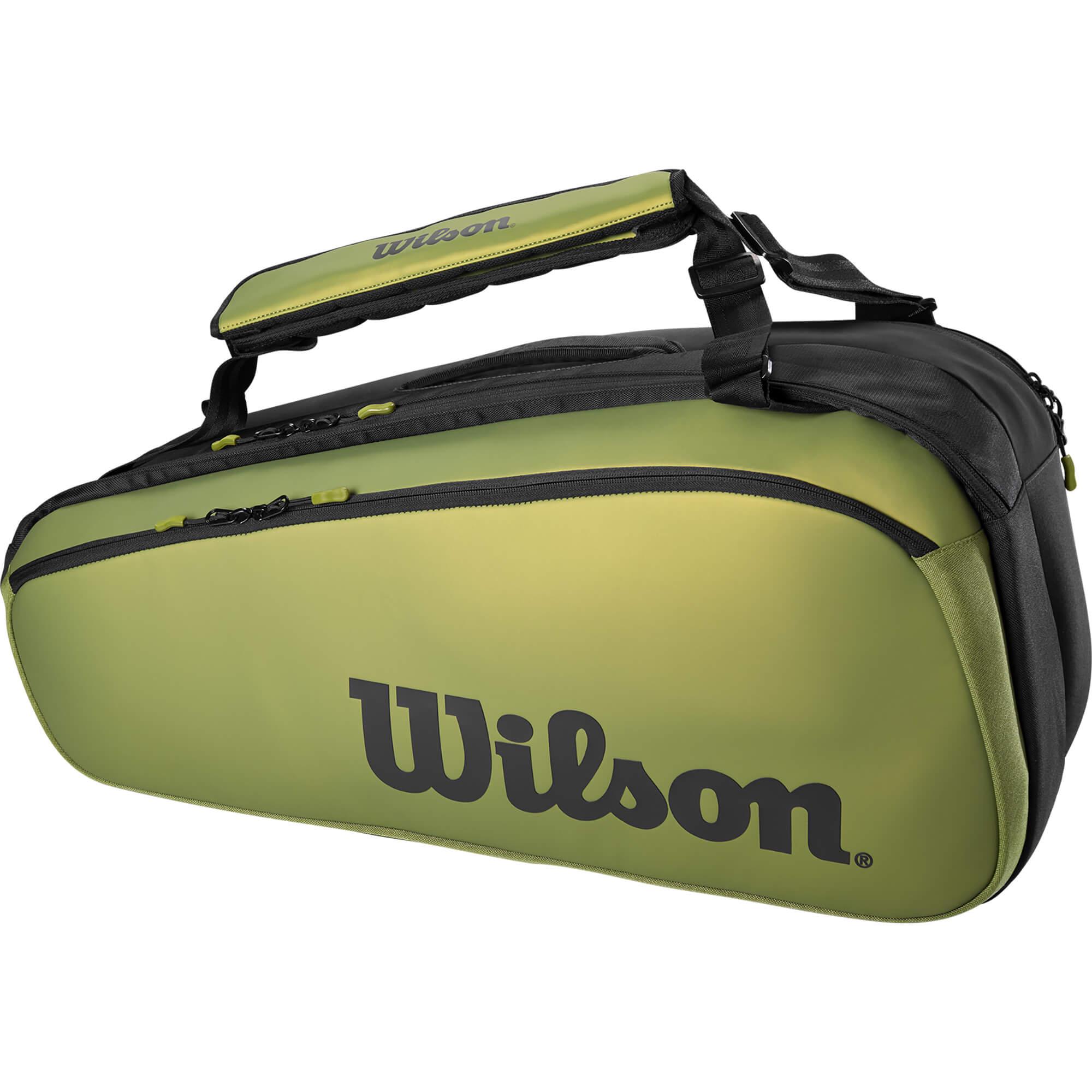  WILSON Blade V8 Super Tour Tennis Racket Bag - 9 Pack, Green :  Sports & Outdoors