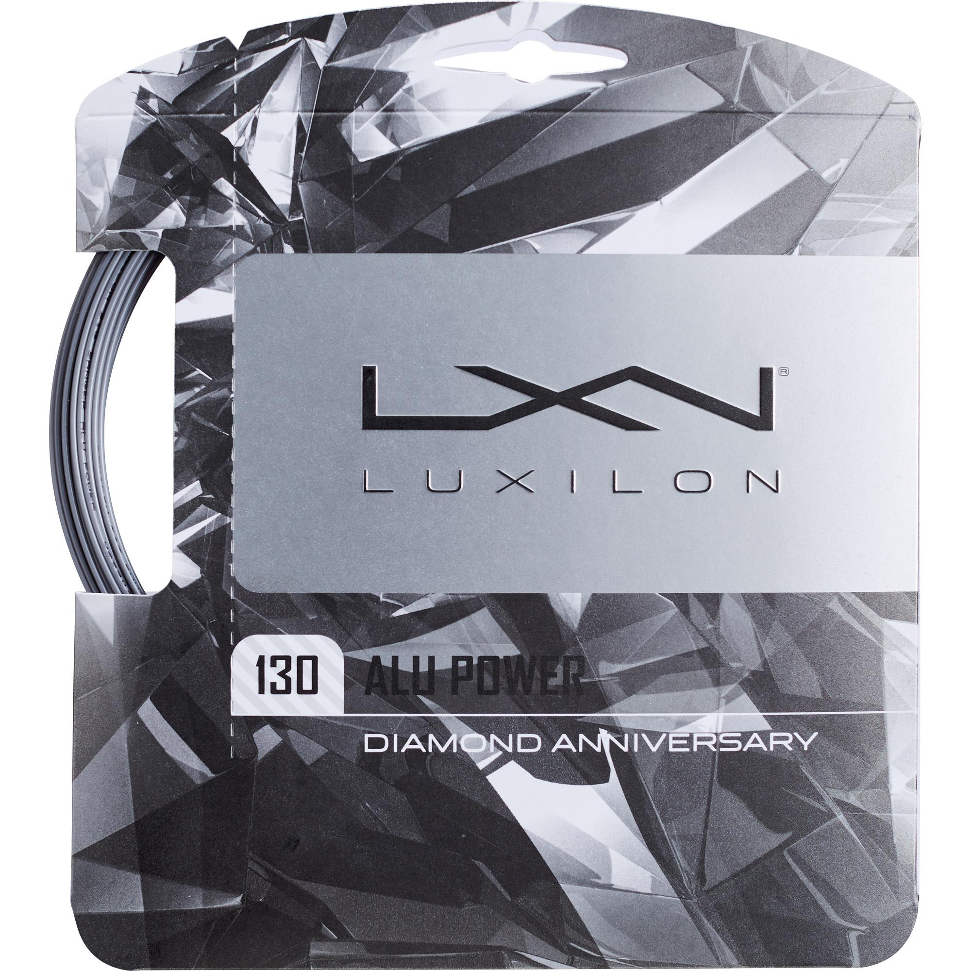 Luxilon Alu Power 130 Diamond Edition Tennis String Set - Silver ...