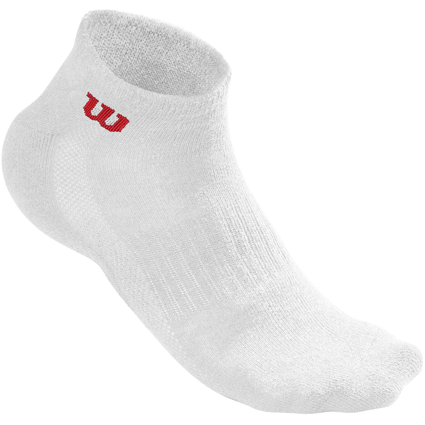 Wilson Mens Tennis Quarter Socks White (3 Pairs) (Size 5.5 12