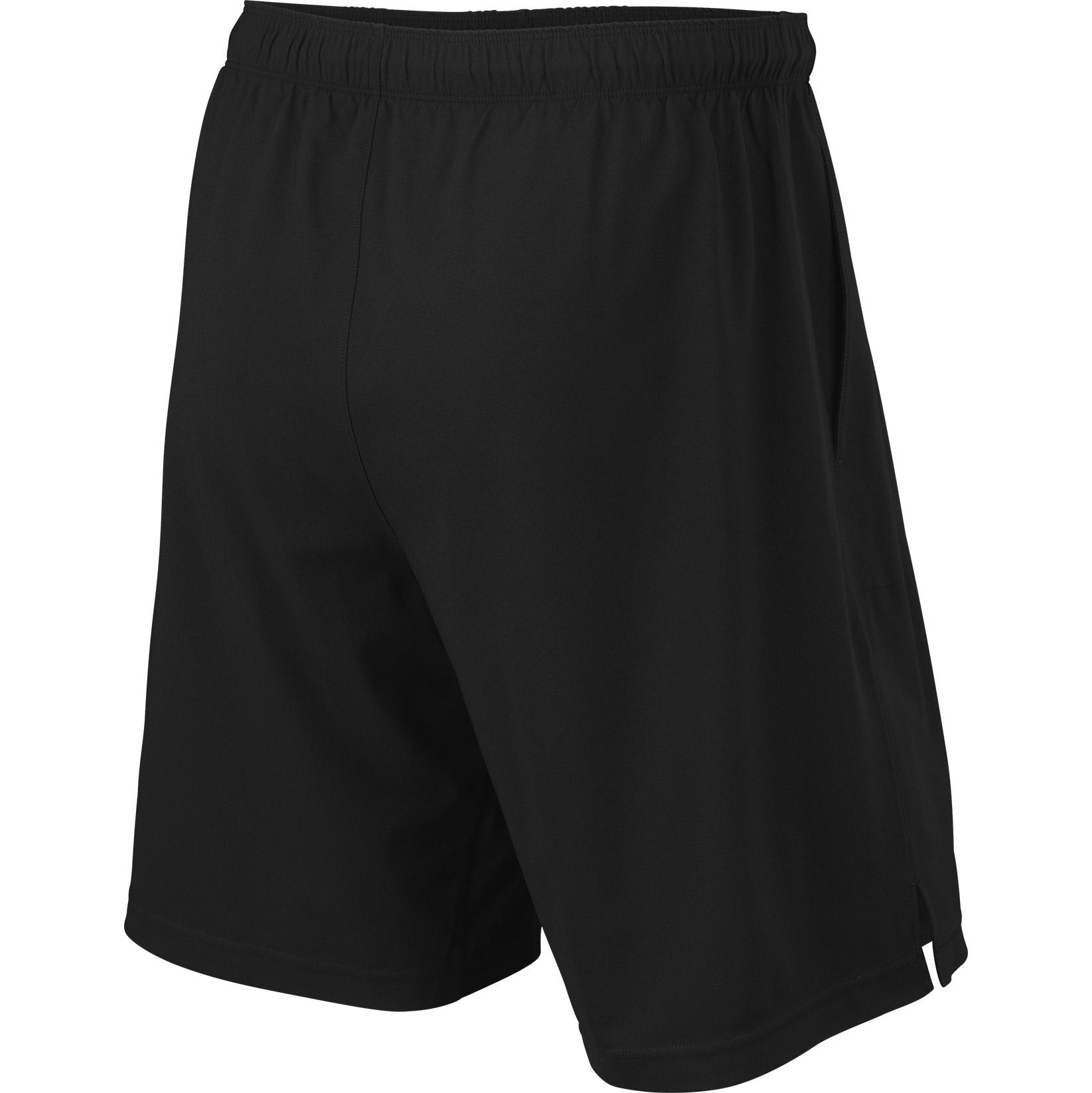 Wilson Mens Rush 9 Inch Woven Shorts - Black - Tennisnuts.com