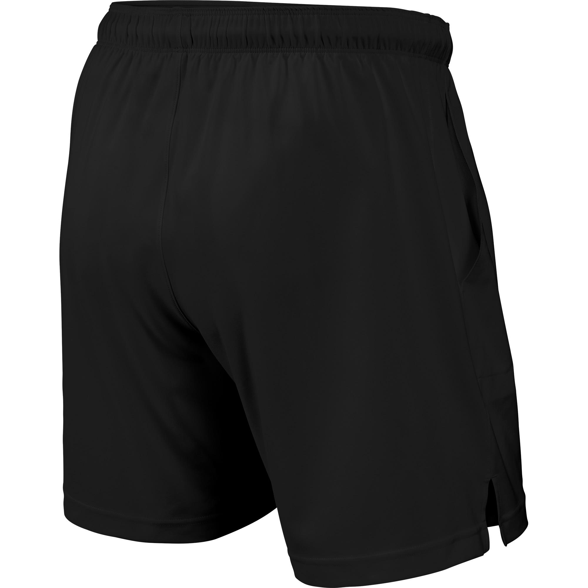 Wilson Mens Rush 7 Inch Woven Shorts - Black - Tennisnuts.com