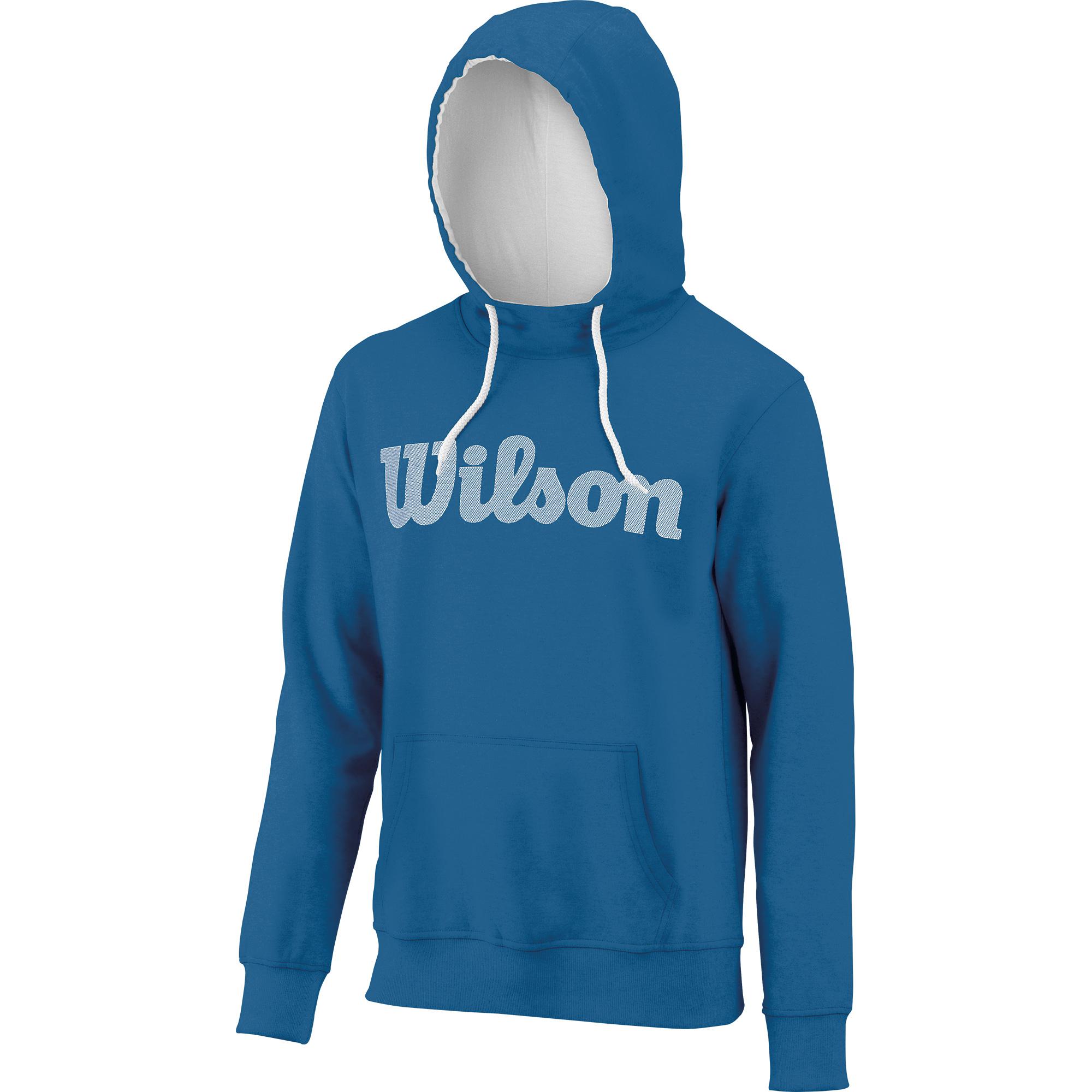 Wilson Mens Script Logo Hoodie Blue
