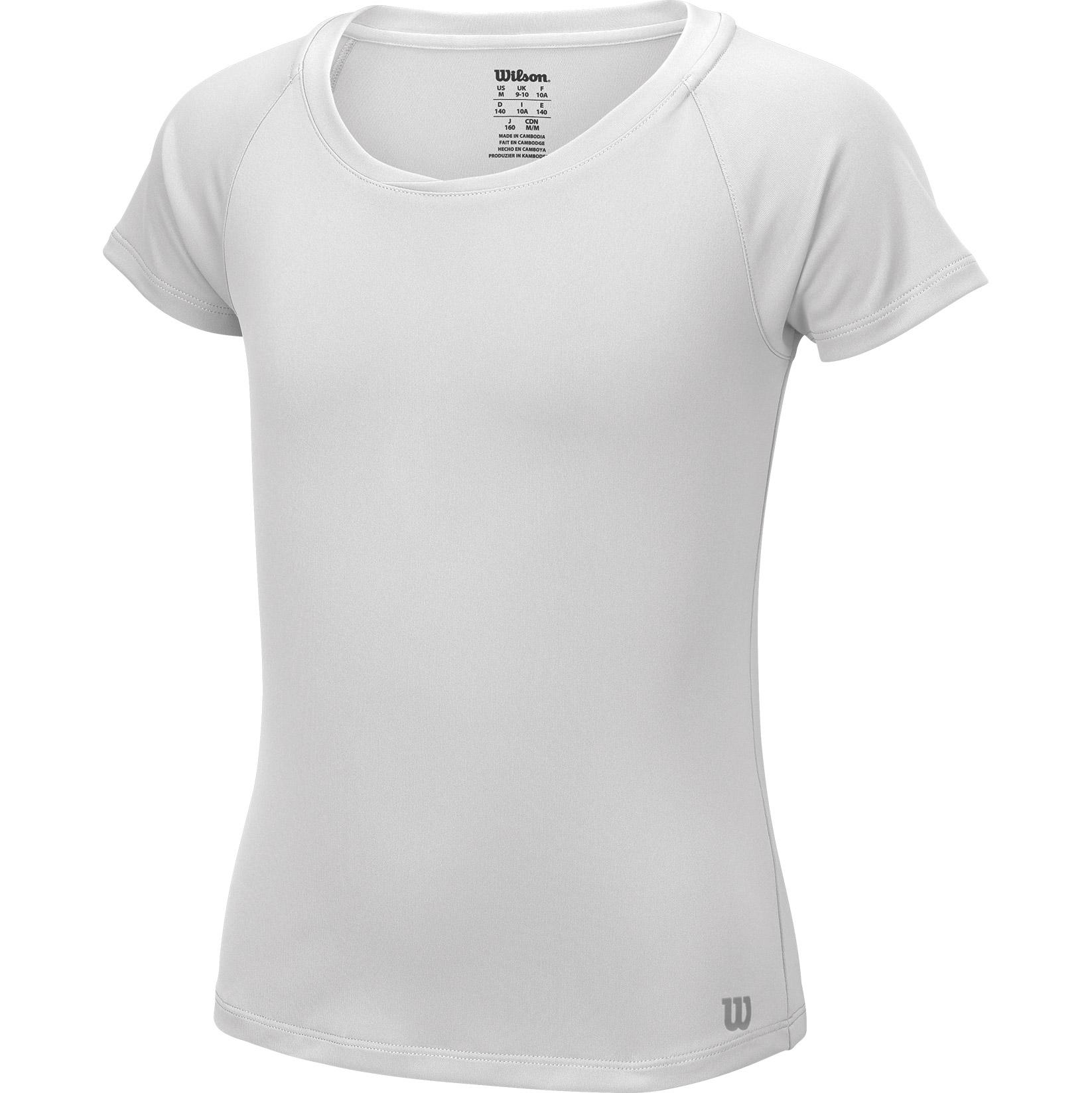 Wilson Girls Core Cap Sleeve Top White