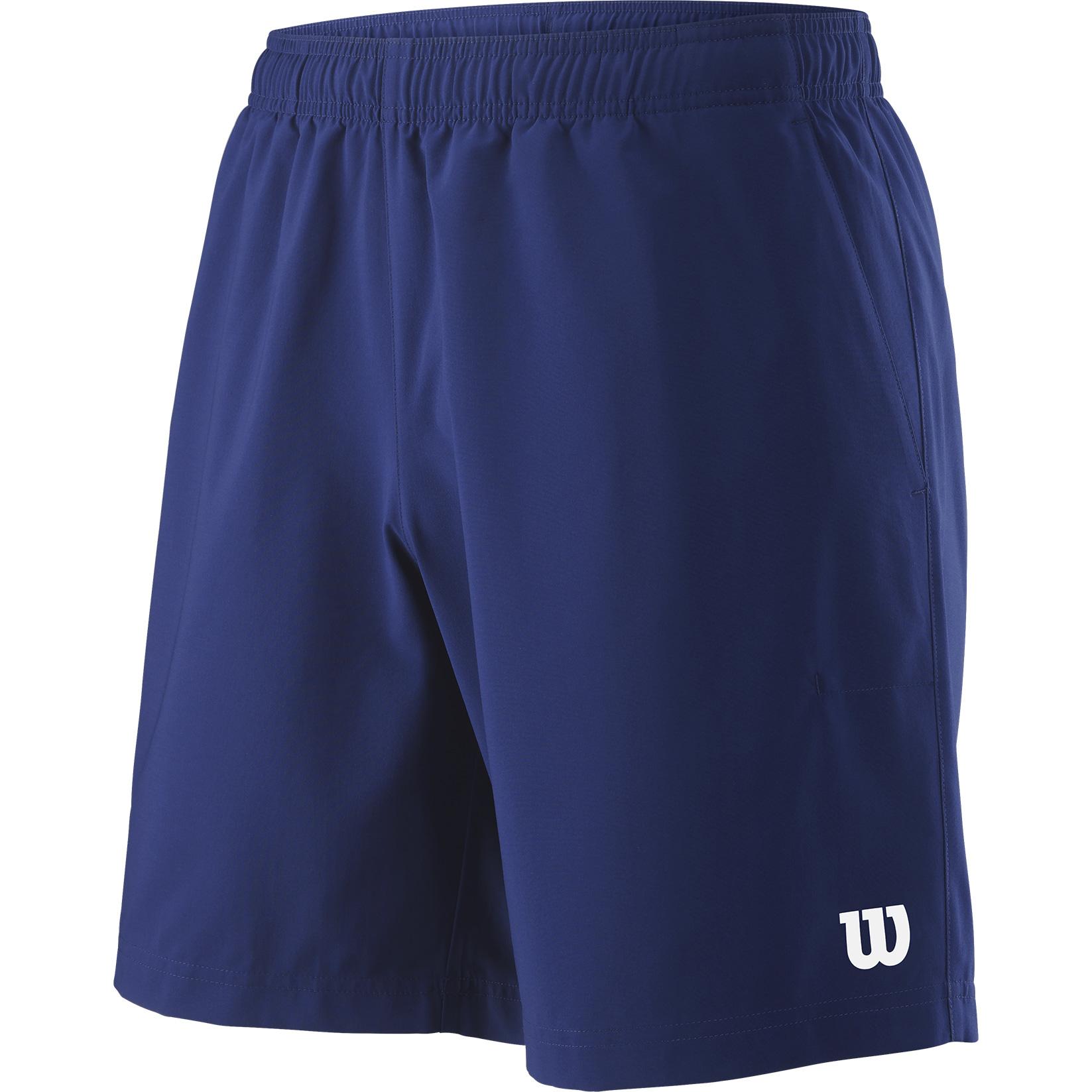 Wilson Mens Team 8 Inch Shorts - Blue Depth - Tennisnuts.com