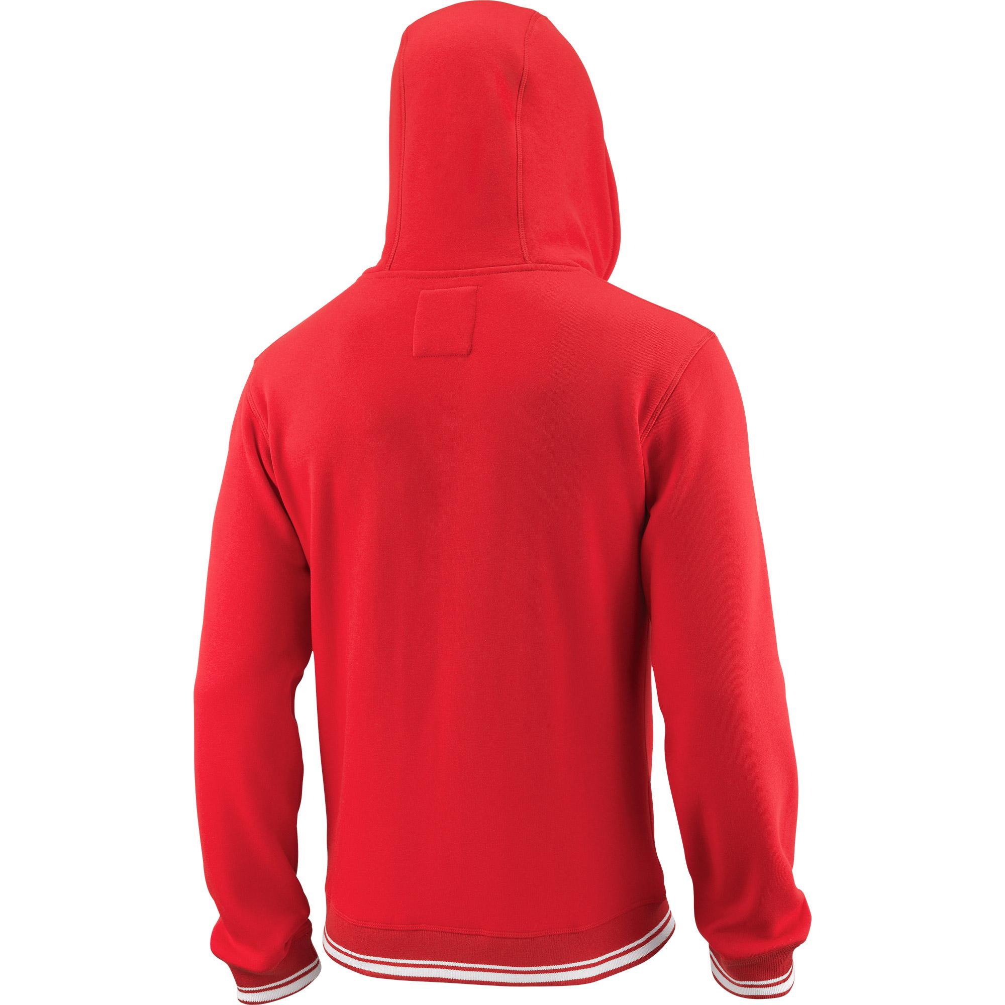 Wilson Mens Team Script Hoodie Red/White