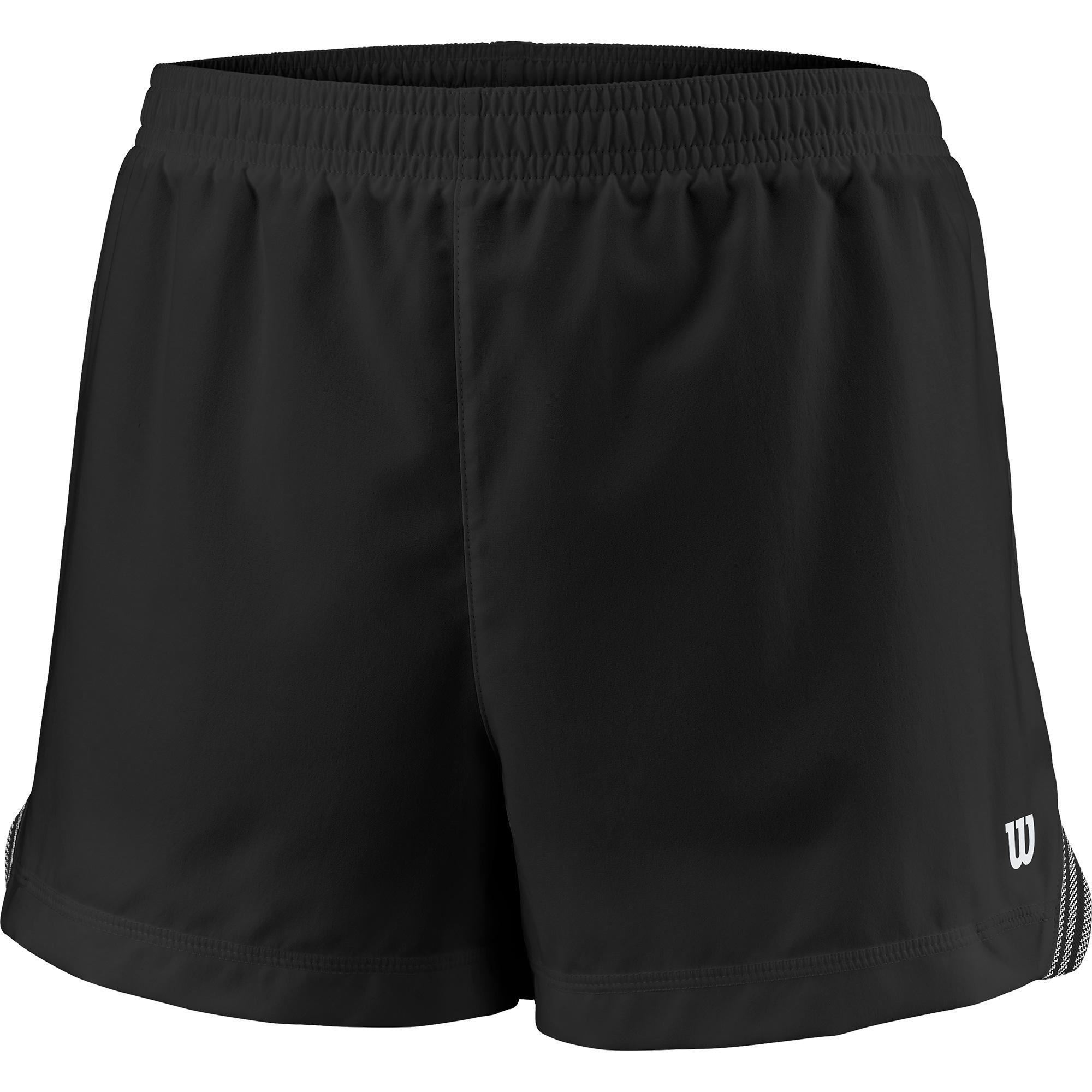 Wilson Girls Team 3.5 Inch Shorts - Black - Tennisnuts.com