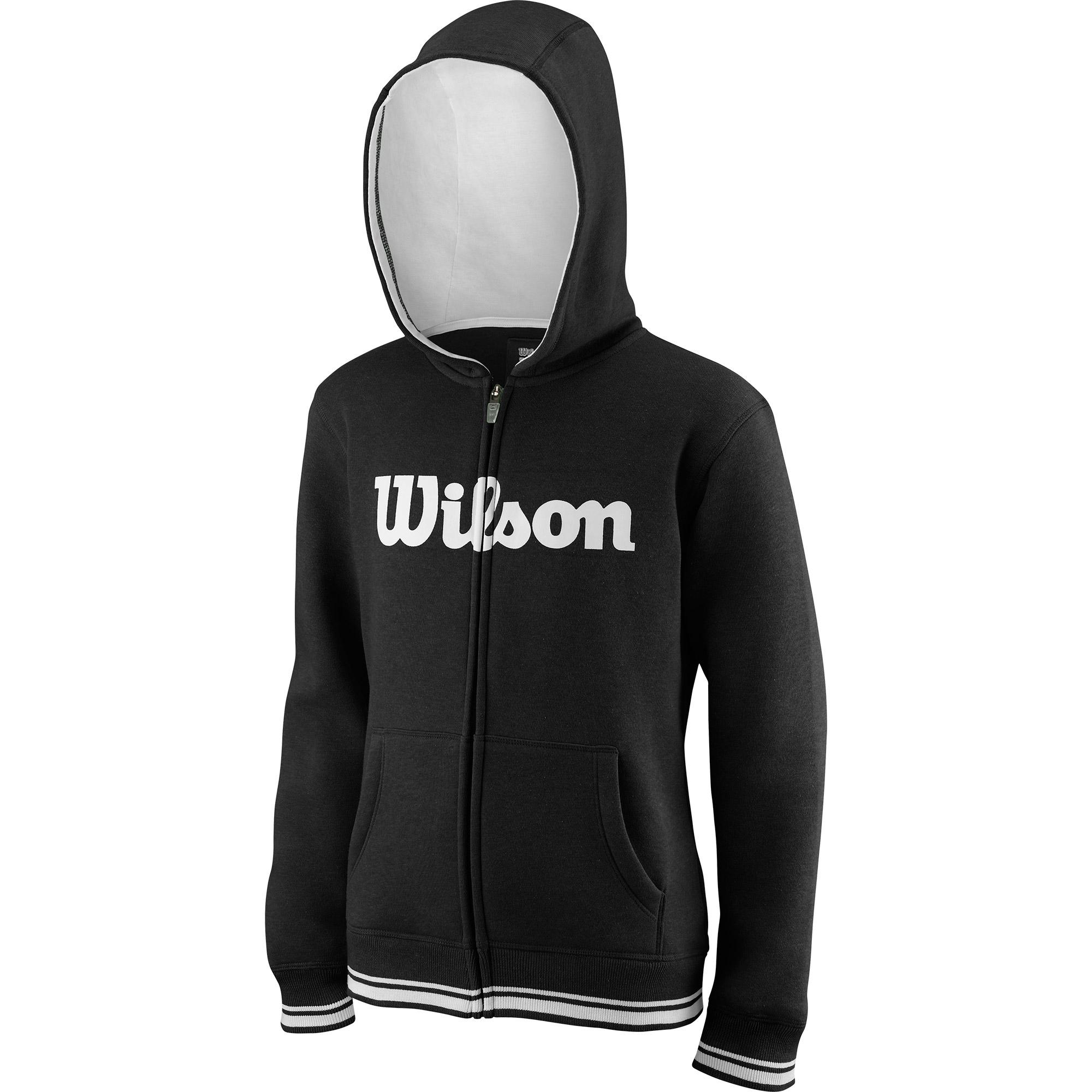 Wilson Kids Team Script Hoodie Black/White