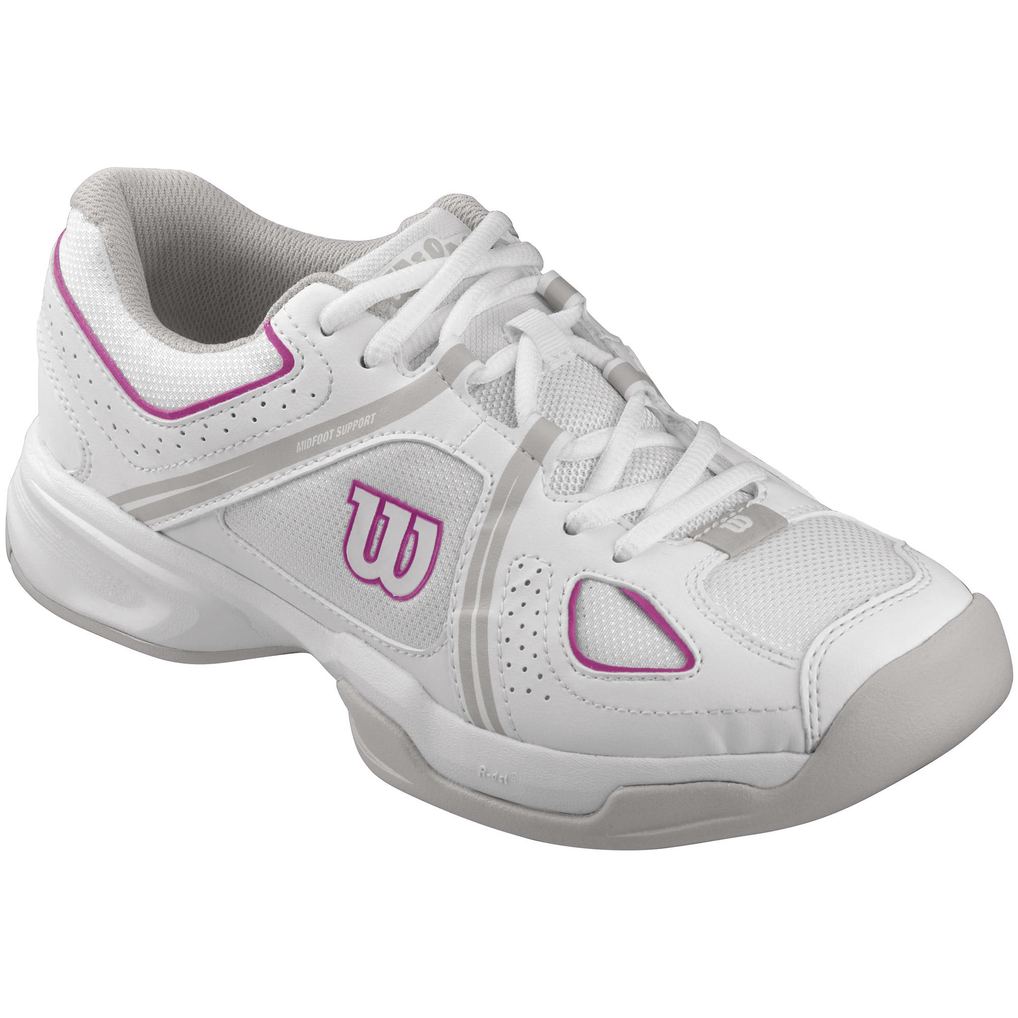 Wilson NVision Envy Ladies Tennis Shoes White/Pink 