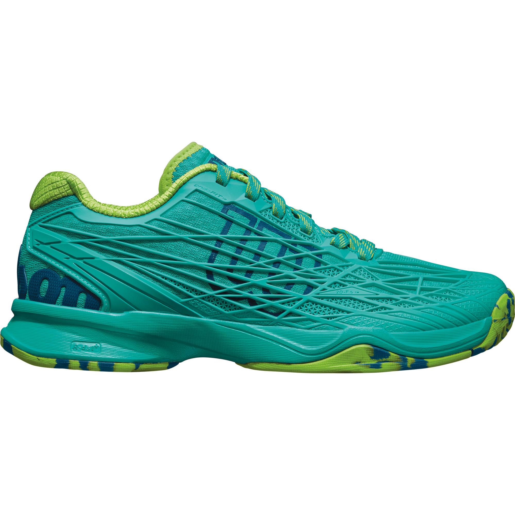 teal colored tennis shoes