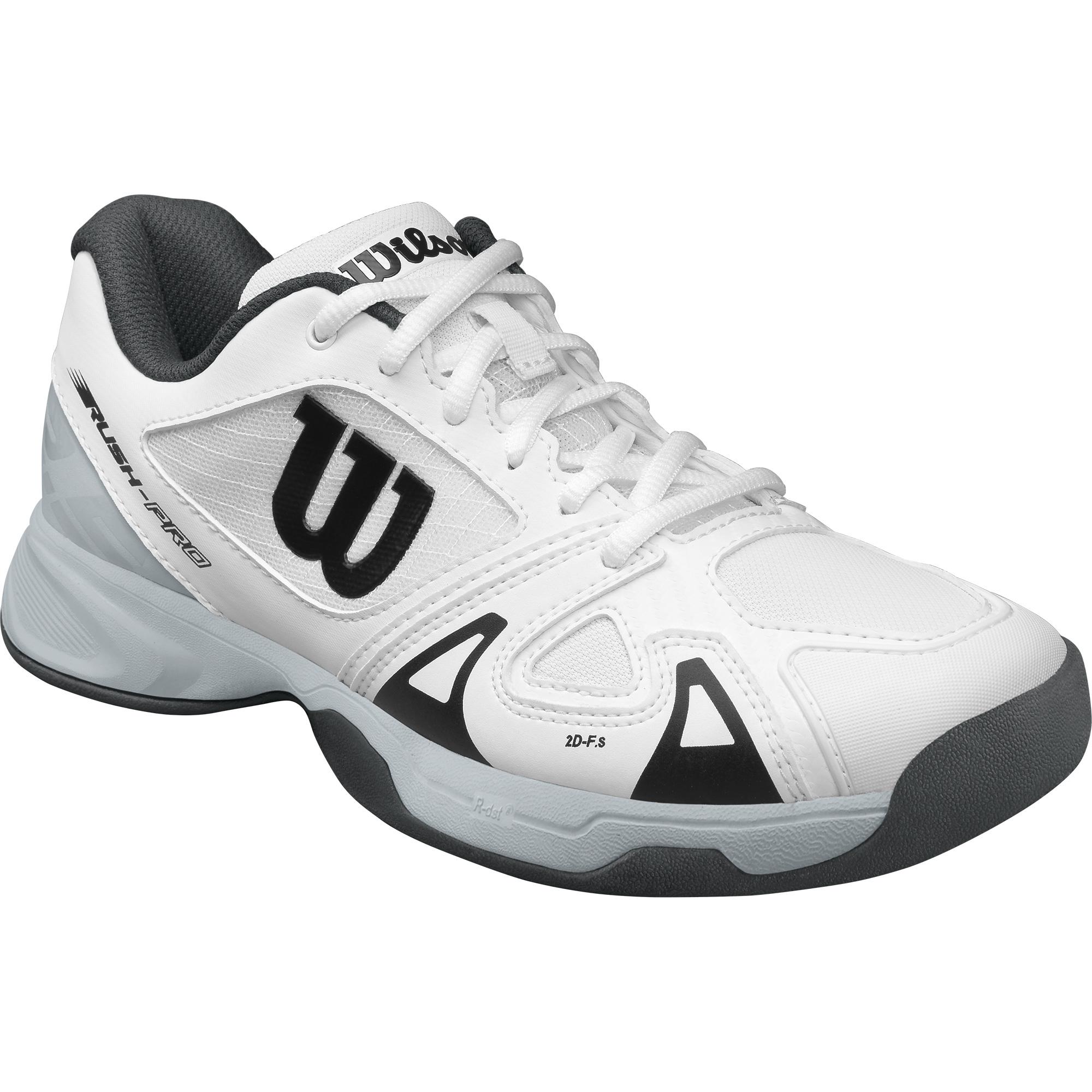 Wilson Kids Rush Pro 2.5 Carpet Tennis Shoes - White - Tennisnuts.com