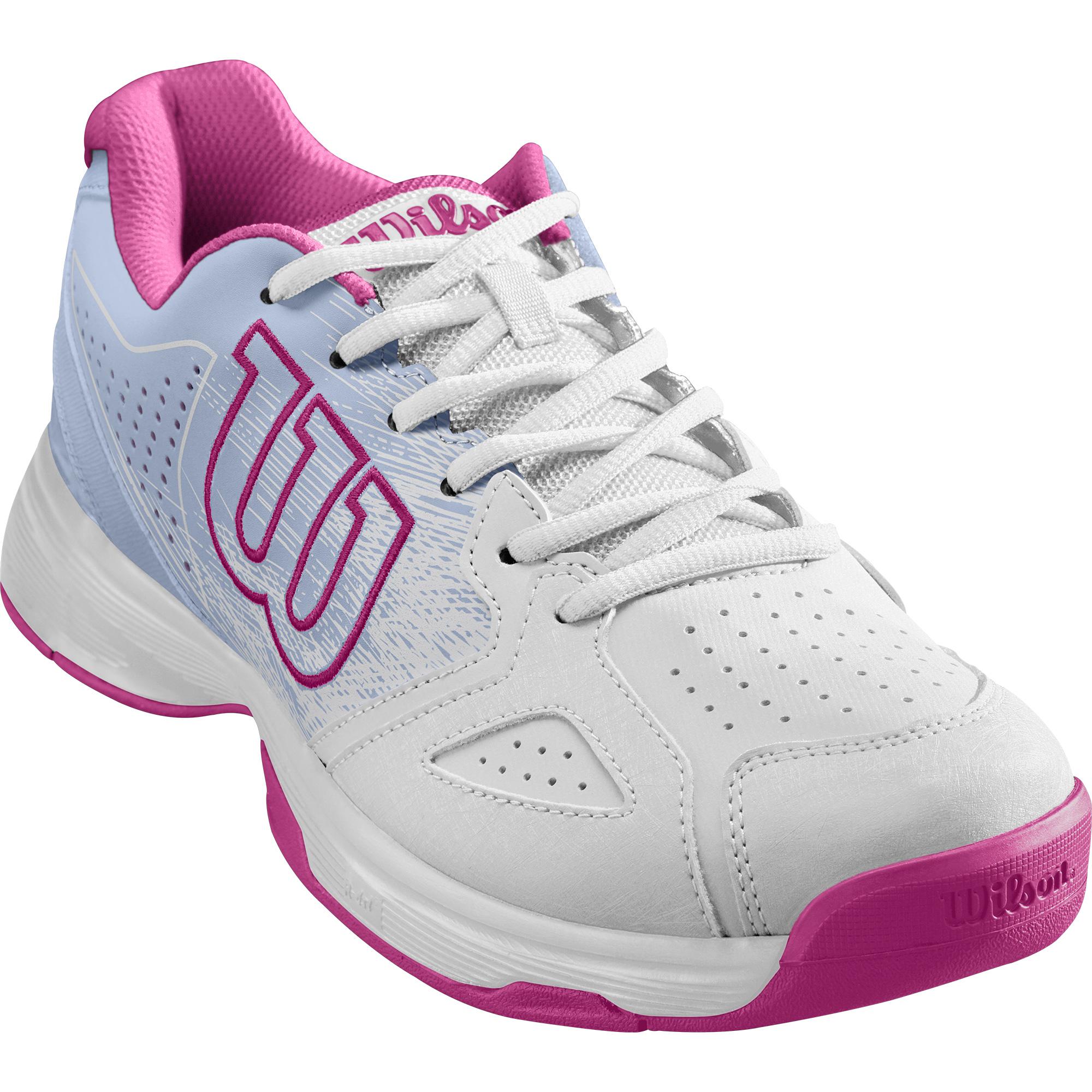 Wilson Womens Kaos Stroke Tennis Shoes White/Halogen Blue/Very Berry