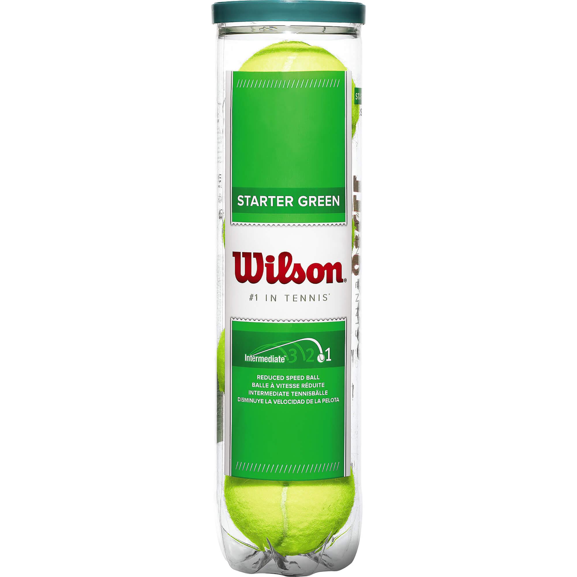 Wilson Starter Green Junior Tennis Balls (4 Ball Can)