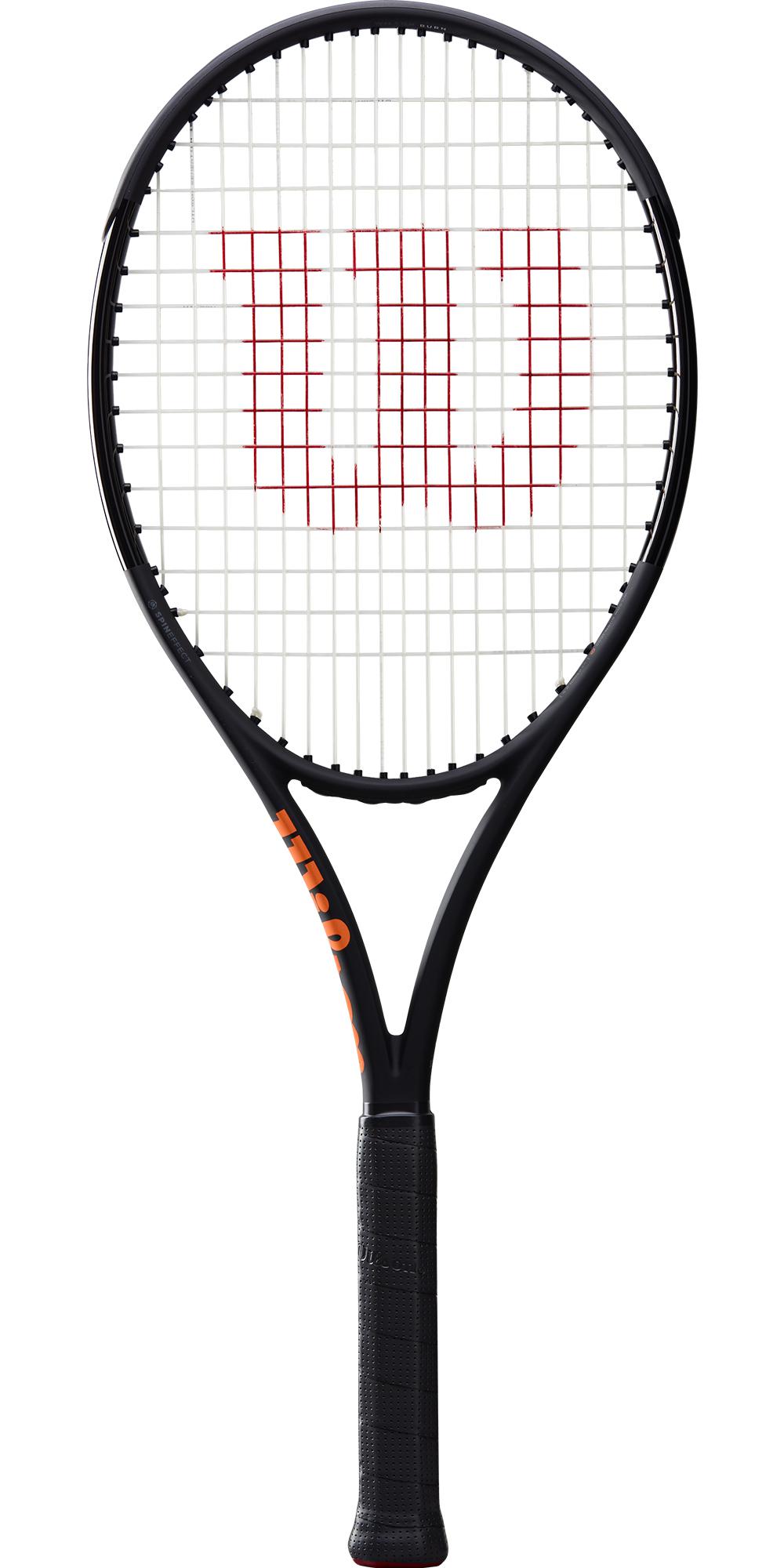 wilson burn 100s cv tennis racket - black  frame only