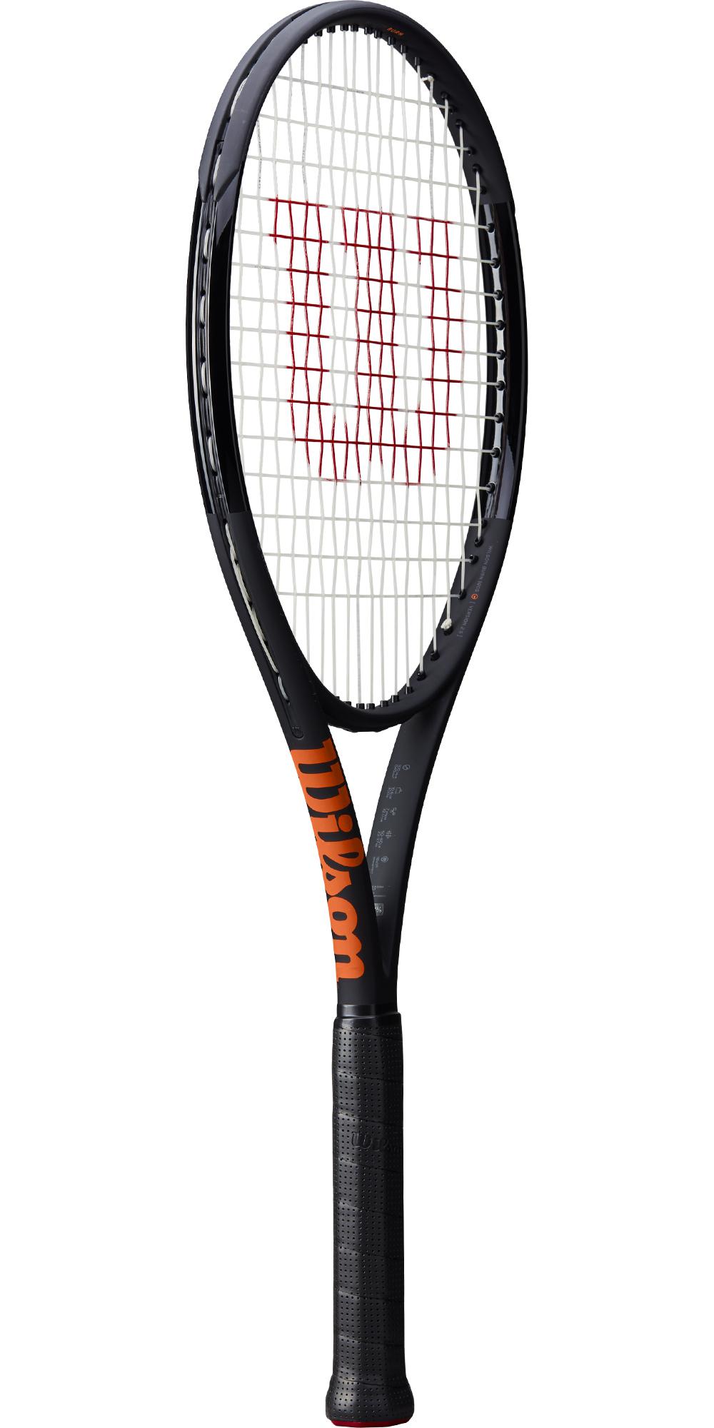 wilson burn 100s cv tennis racket - black  frame only