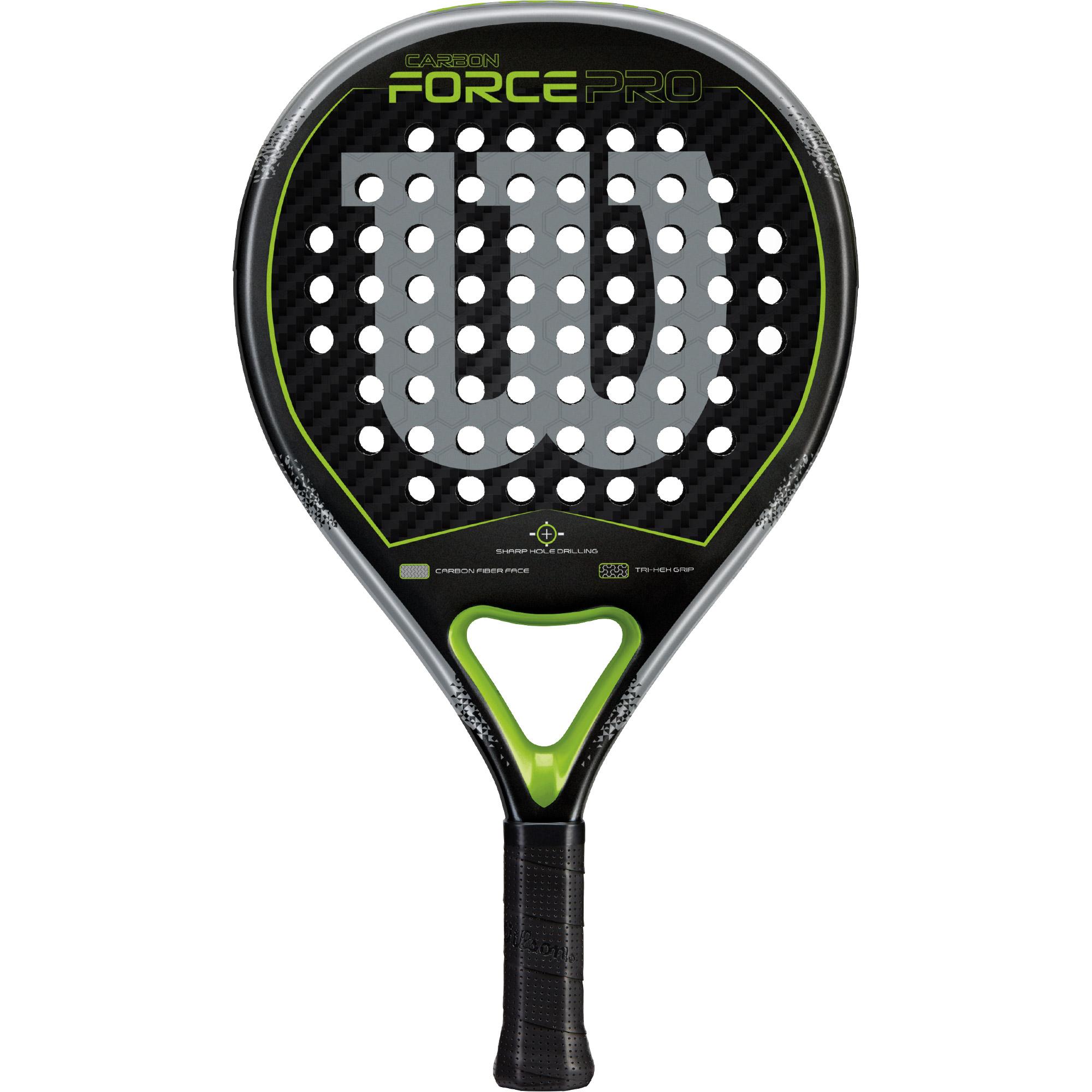 Wilson Carbon Force Pro Padel Racket Black/Green