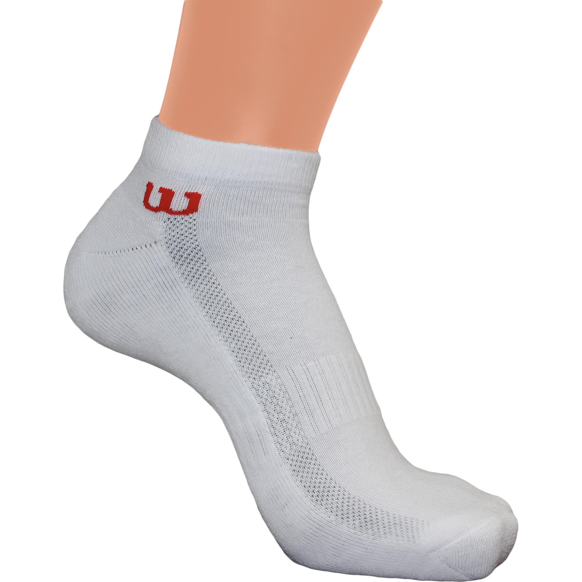 Wilson Mens Premium Trainer Socks White (3 Pairs) (Size 611