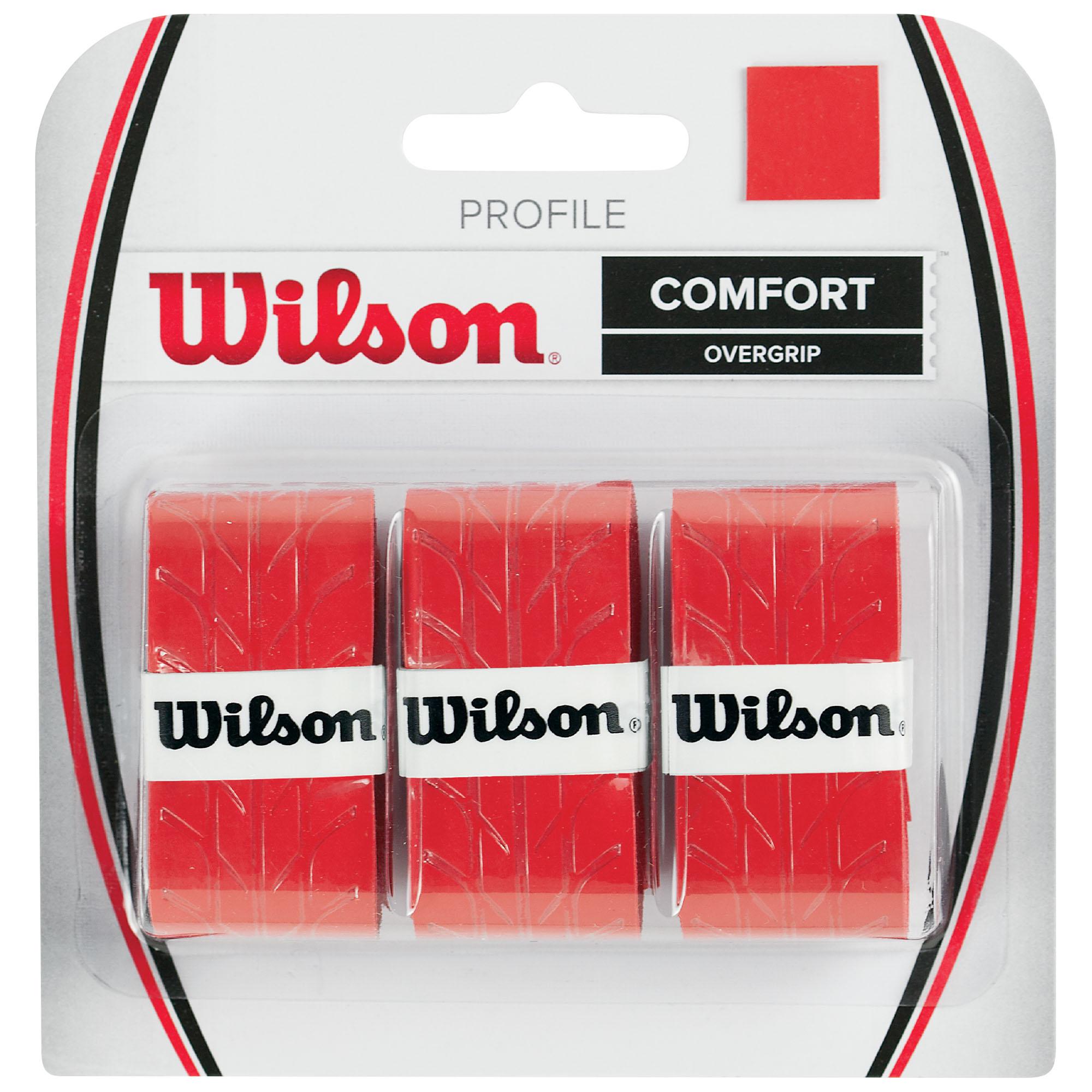 Wilson Profile Overgrips Red (Pack of 3)