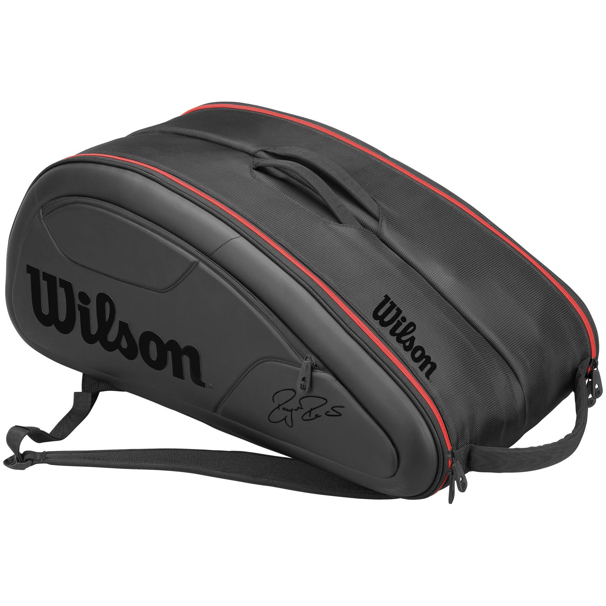 Wilson Federer DNA 12 Racket Bag Black/Red