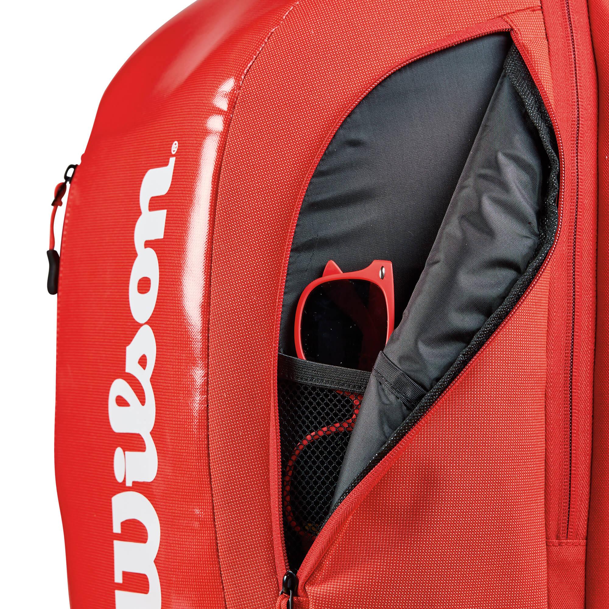 wilson super tour backpack red