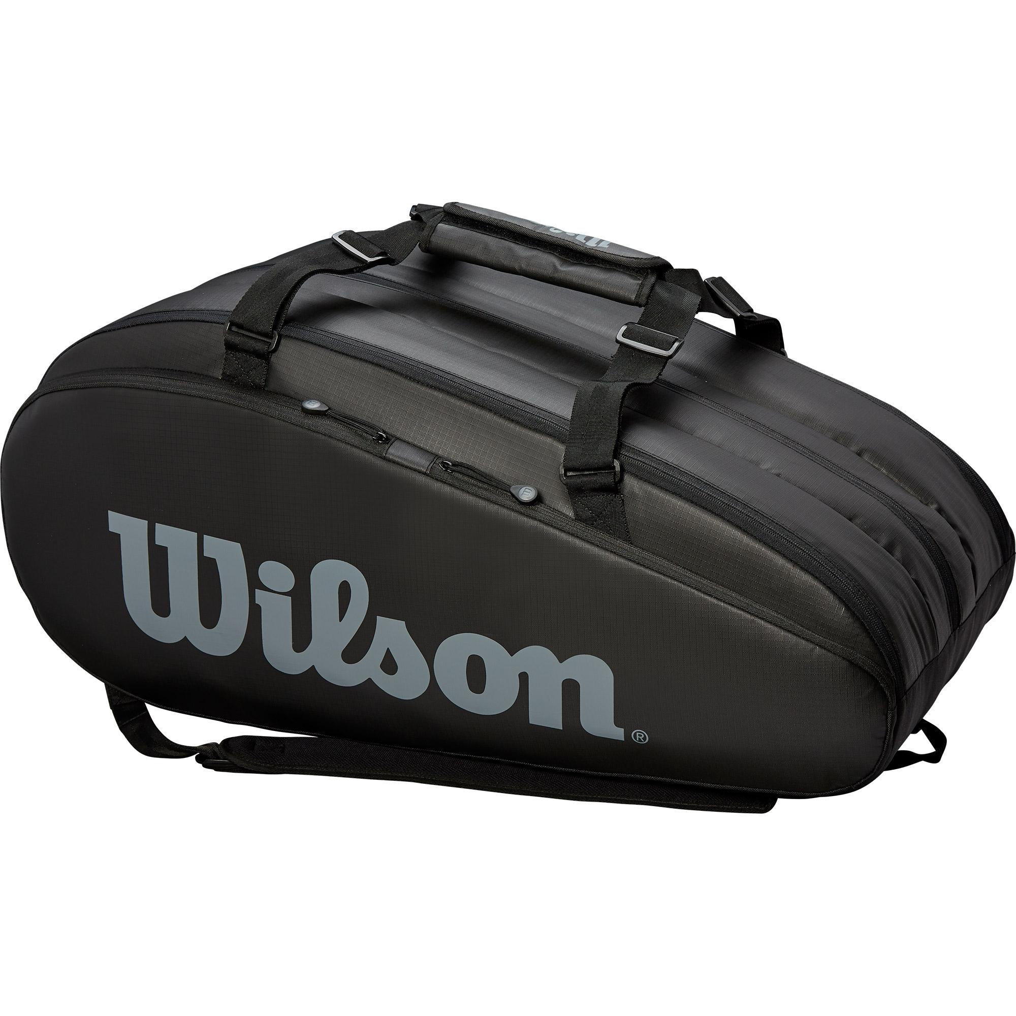 Wilson Tour 15 Racket Bag - Black/Grey - Tennisnuts.com