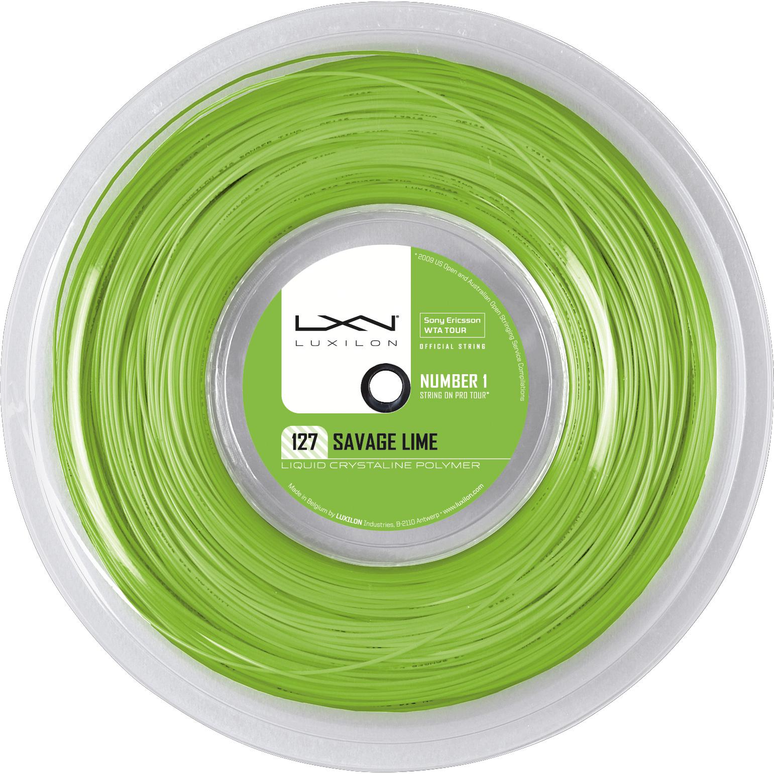 Luxilon Savage Lime 200m Tennis String Reel