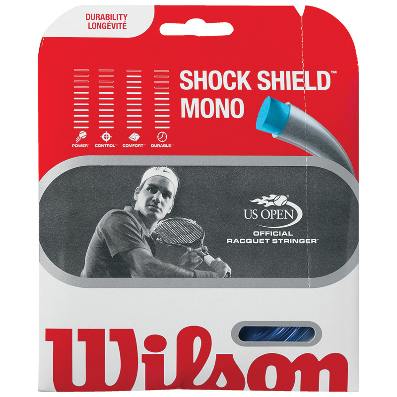 Wilson Shock Shield Mono 17 (1.25mm) Tennis Strings Set (Blue