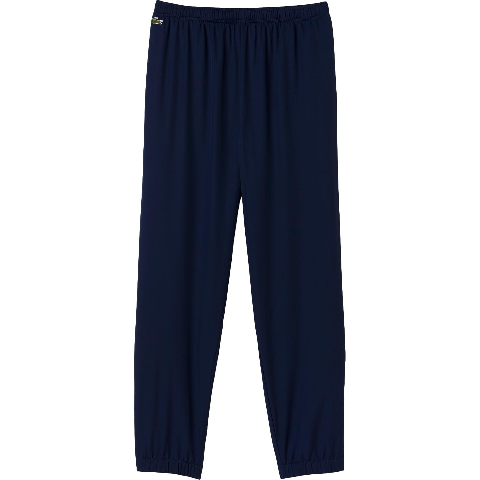 Lacoste Mens Contrast Band Sweatpants - Navy Blue - Tennisnuts.com