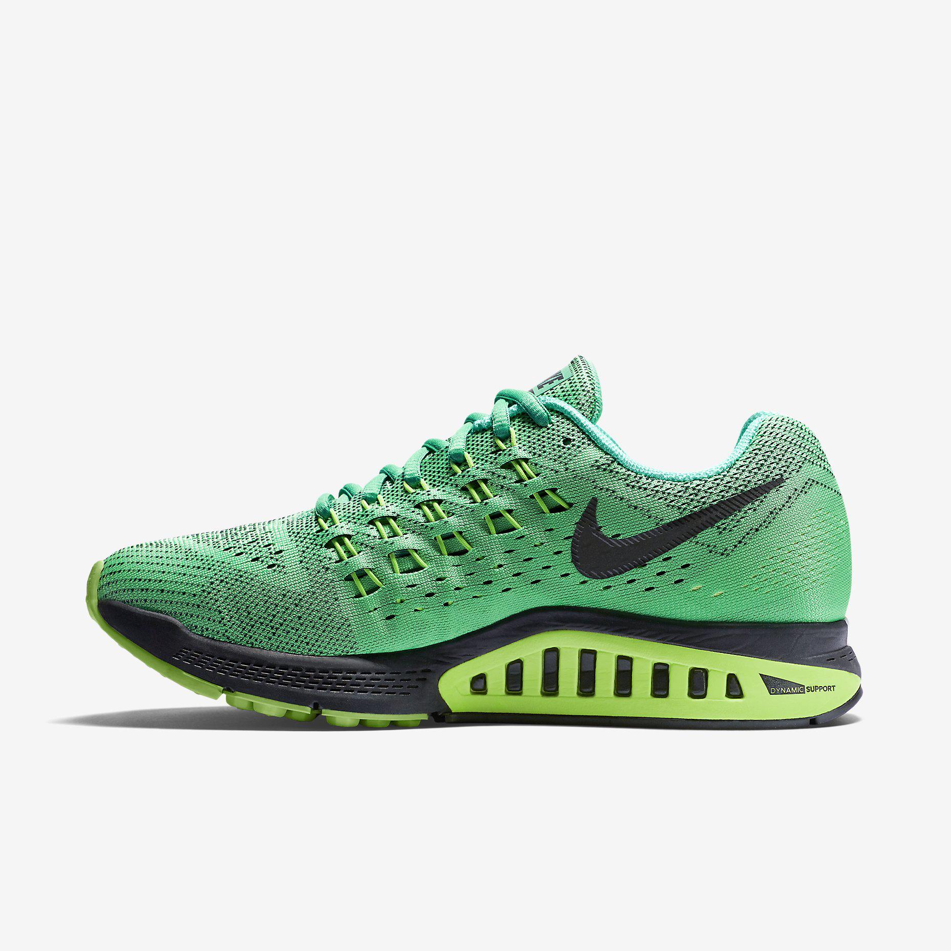 Nike Womens Air Structure 18 Running Shoes - Green - Tennisnuts.com