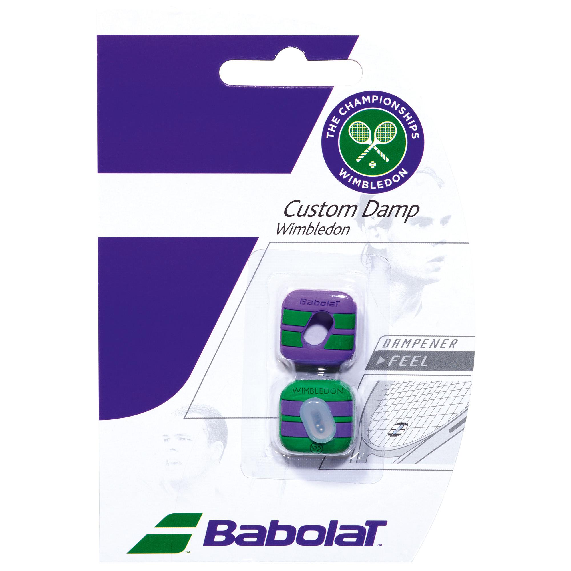 BABOLAT CUSTOM DAMP WIMBLEDON LTD EDITION 2017 TENNIS VIBRATION DAMPENER, eBay