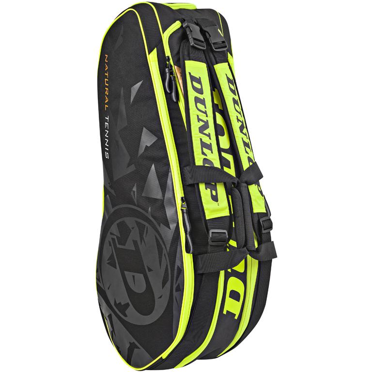 Dunlop Natural Tennis 8 Racket Bag Yellow/Black