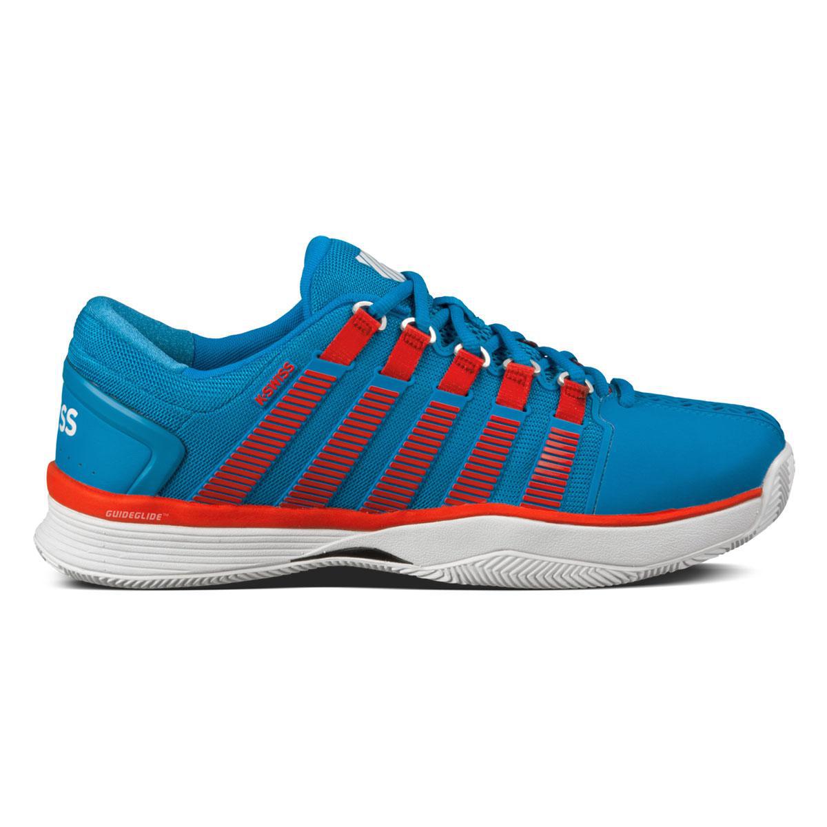 K-Swiss Mens Hypercourt Tennis Shoes - Blue/Orange - Tennisnuts.com