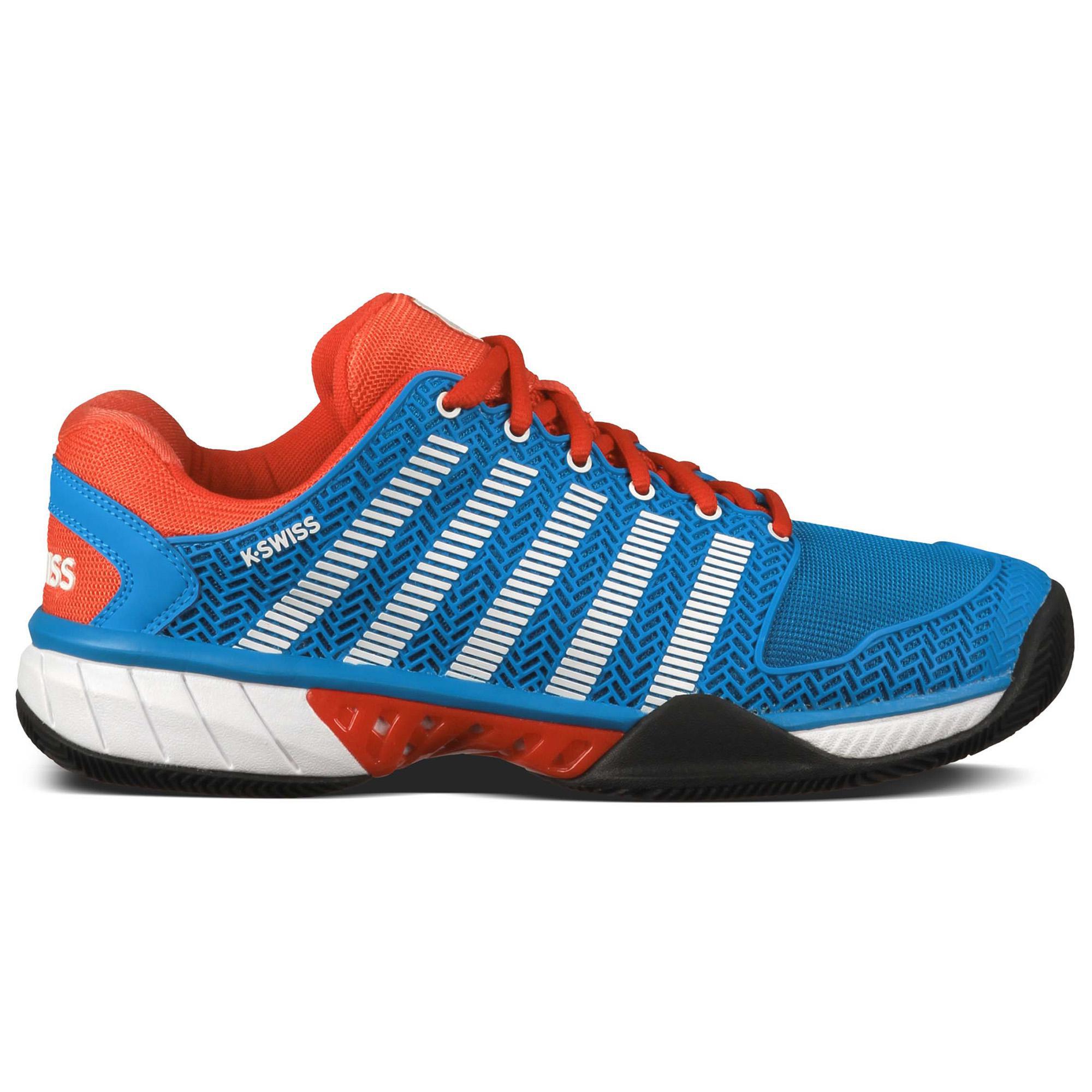 K-Swiss Mens Hypercourt Express Tennis Shoes - Blue/Red - Tennisnuts.com