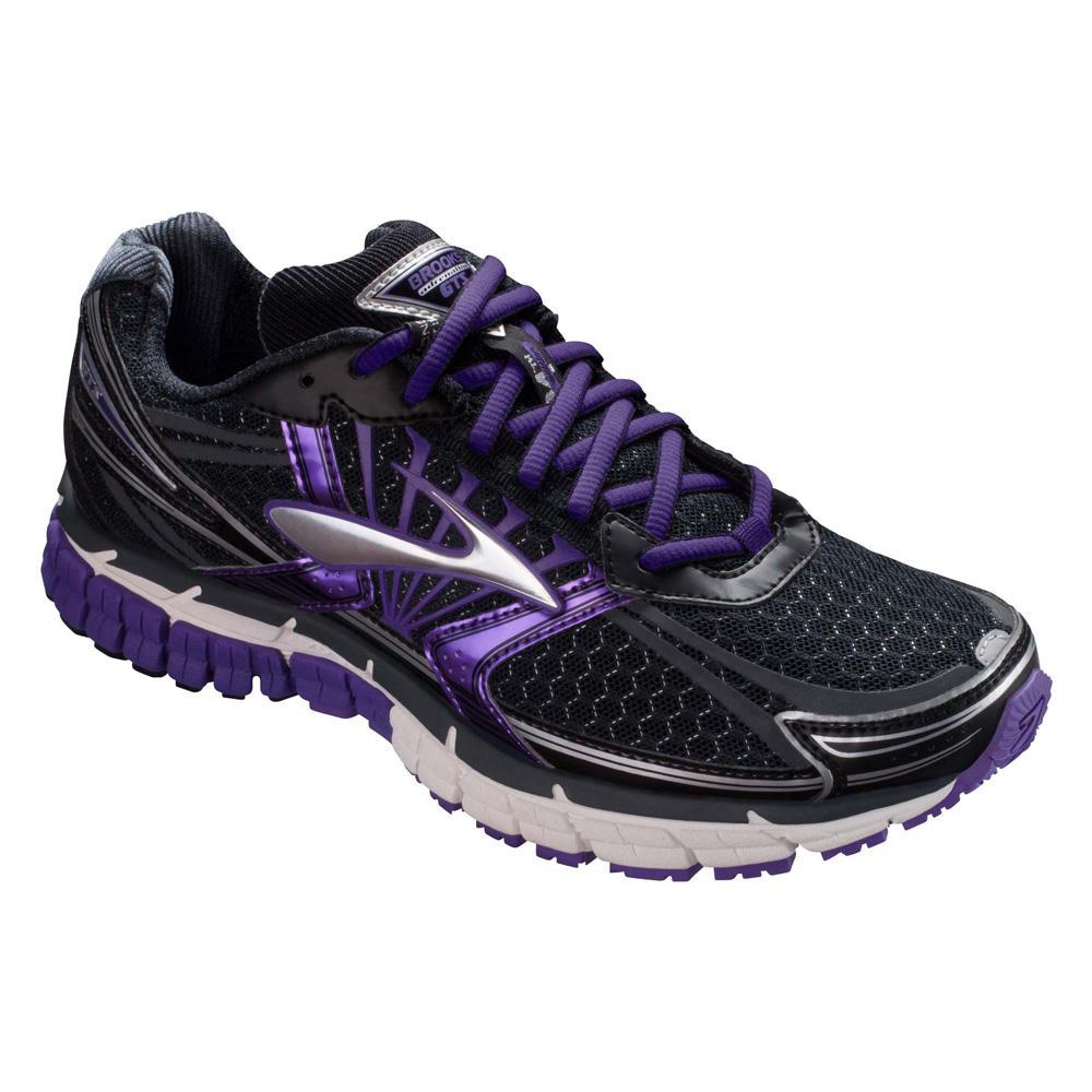 Brooks Womens Adrenaline GTS 14 Running Shoes - Black/Purple - 0