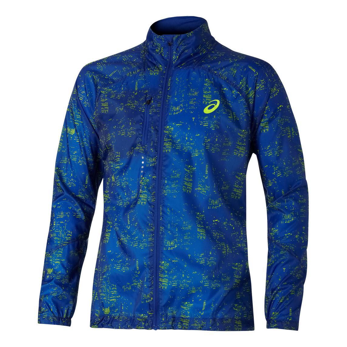 Asics Mens Lightweight Running Jacket Blue