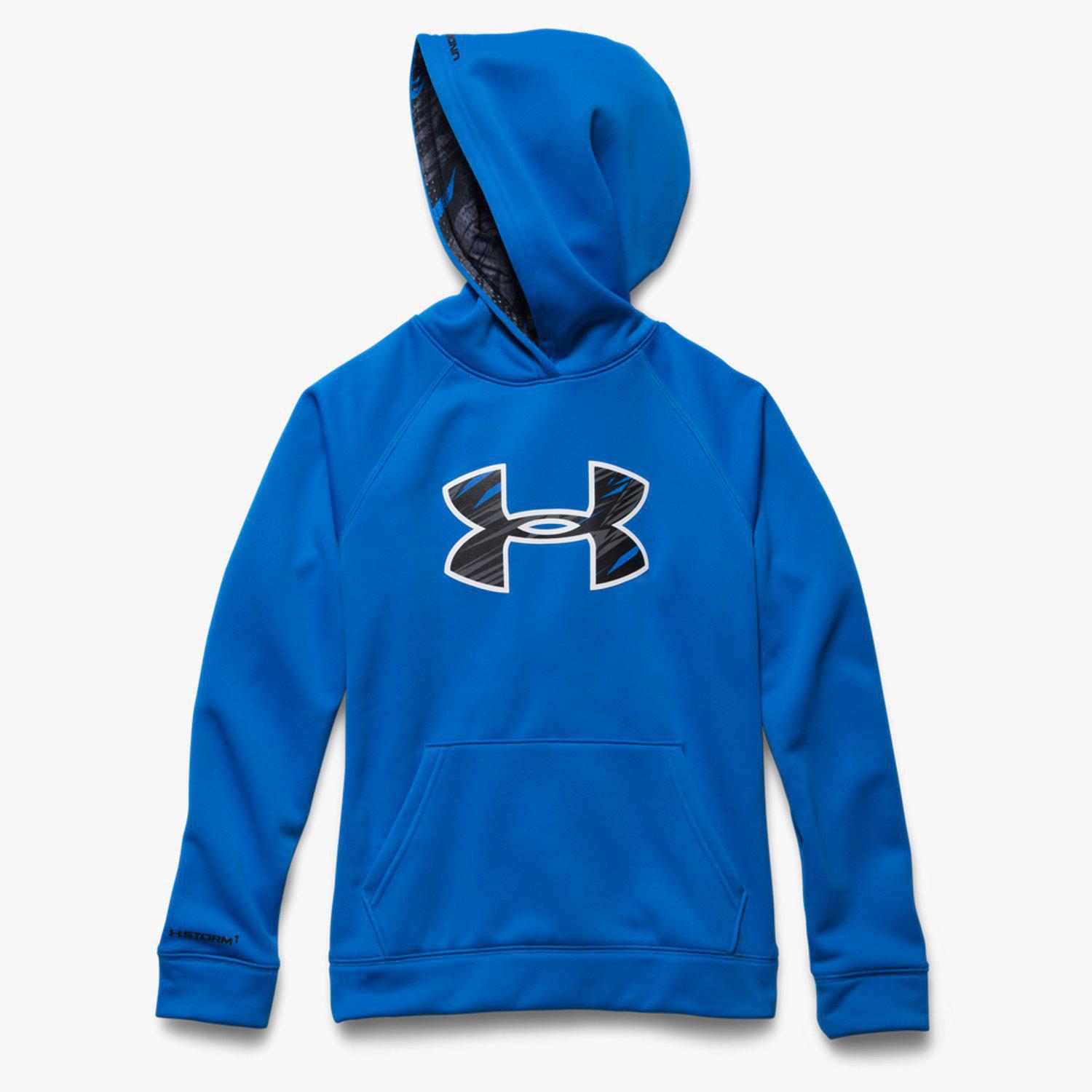 Under Armour Boys Armour Fleece Storm Hoodie - Blue Jet - Tennisnuts.com