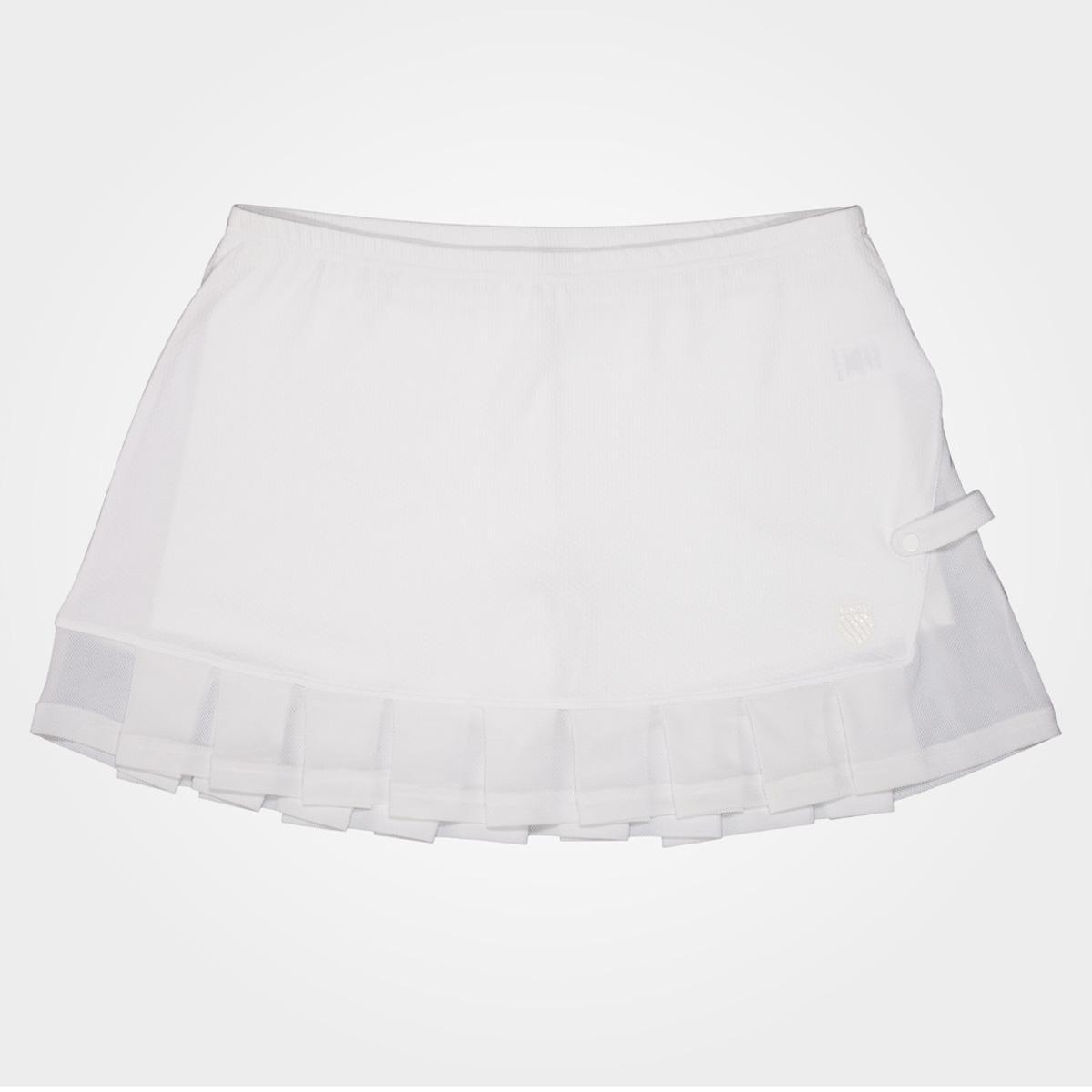 KSwiss Womens Mesh Pleat Skirt II White