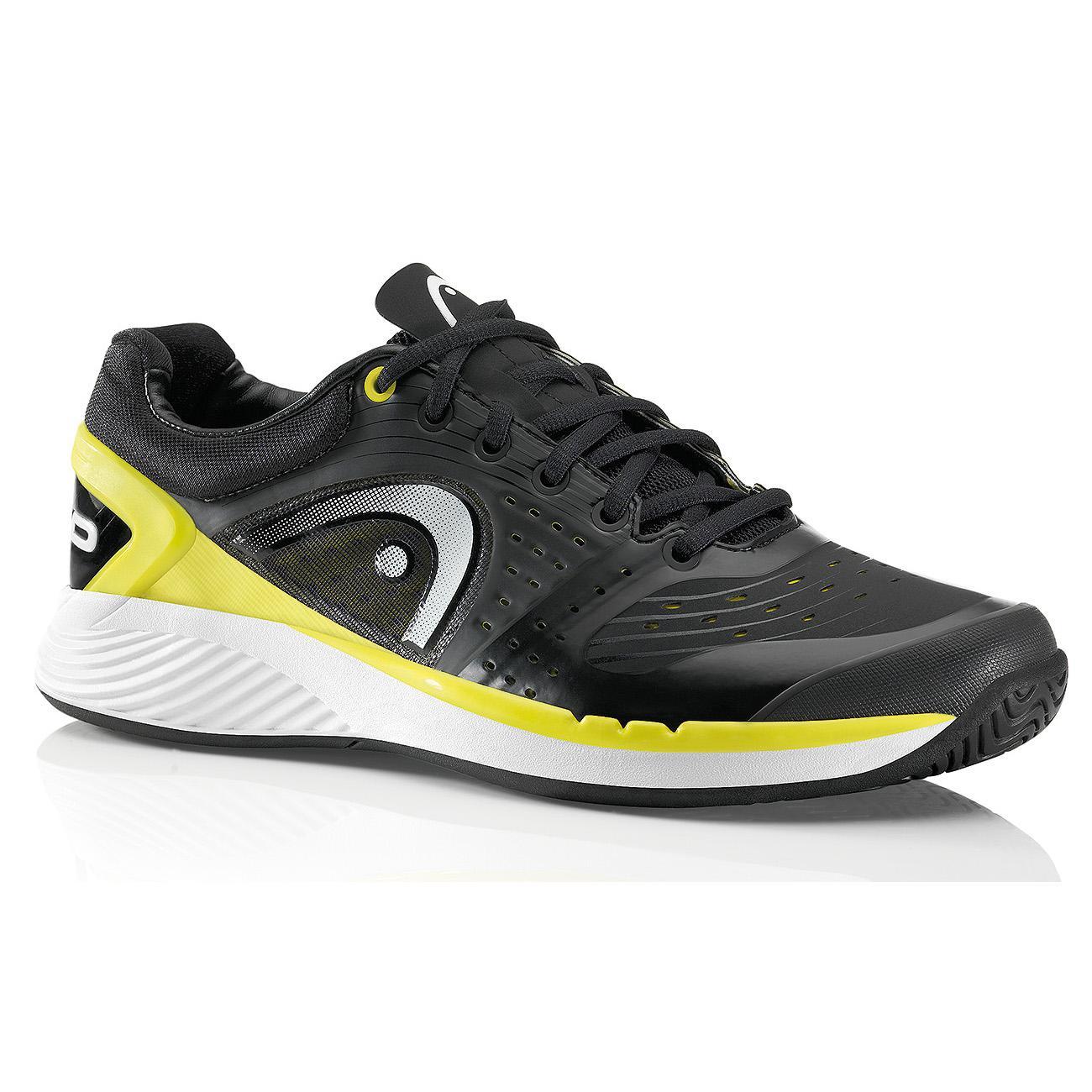 Head Mens Sprint Pro Tennis Shoes - Black/Yellow - Tennisnuts.com