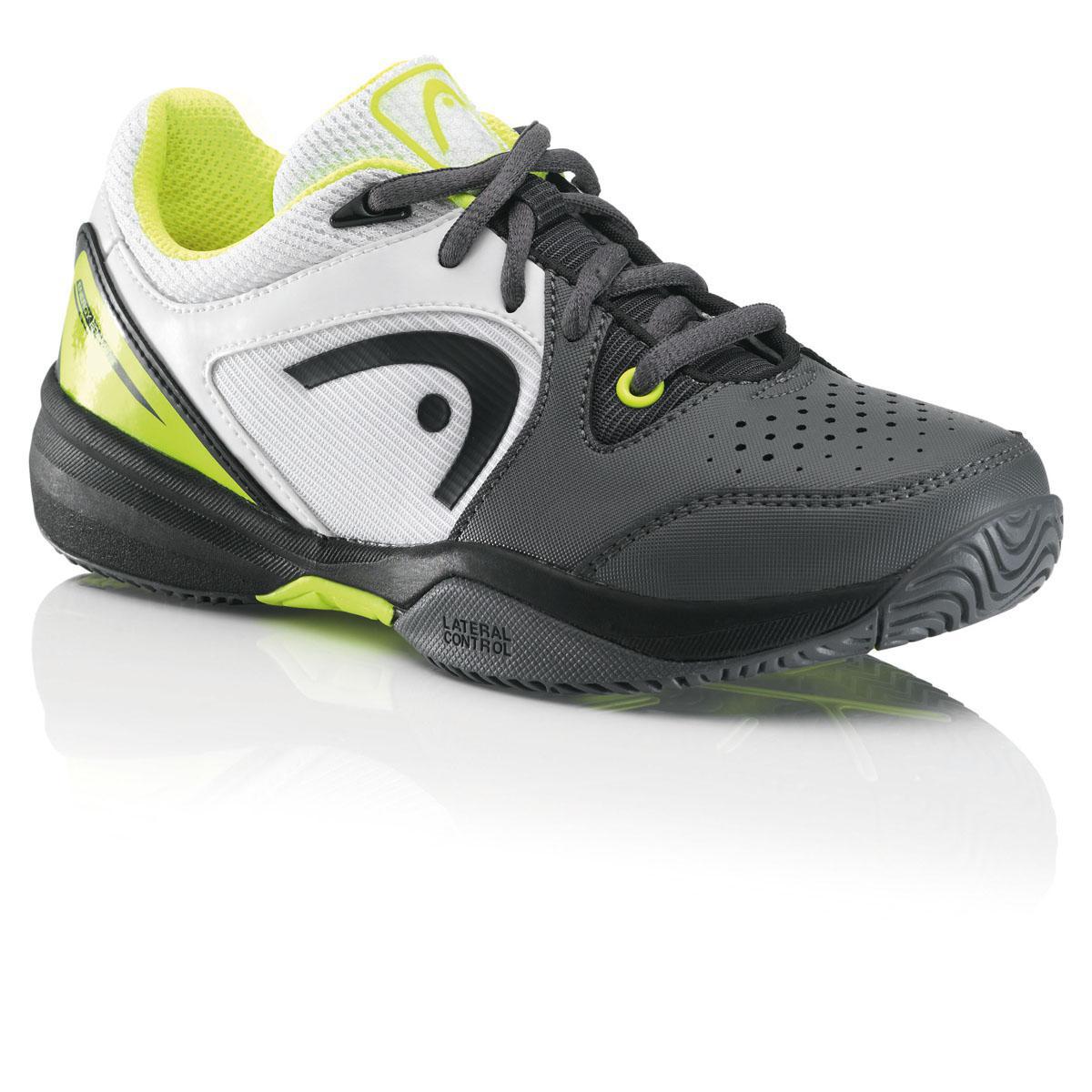 Head Kids Revolt Junior Tennis Shoes Grey/Neon Yellow