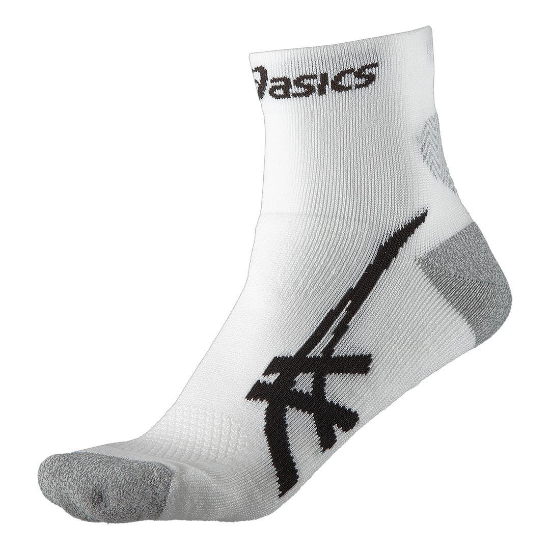 Asics Kayano Socks (1 Pair) - White/Grey - Tennisnuts.com