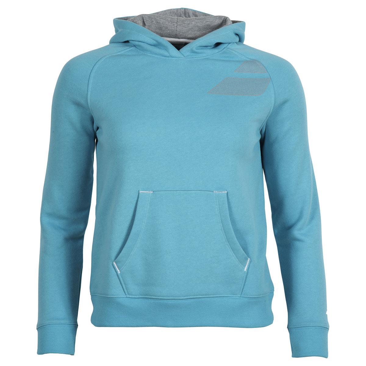 Babolat Womens Training Hoodie Turquoise/Grey