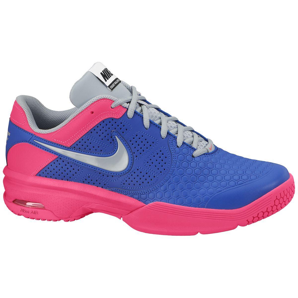 Nike Mens Air CourtBallistic 4.1 Tennis Shoes - Blue/Pink - Tennisnuts.com