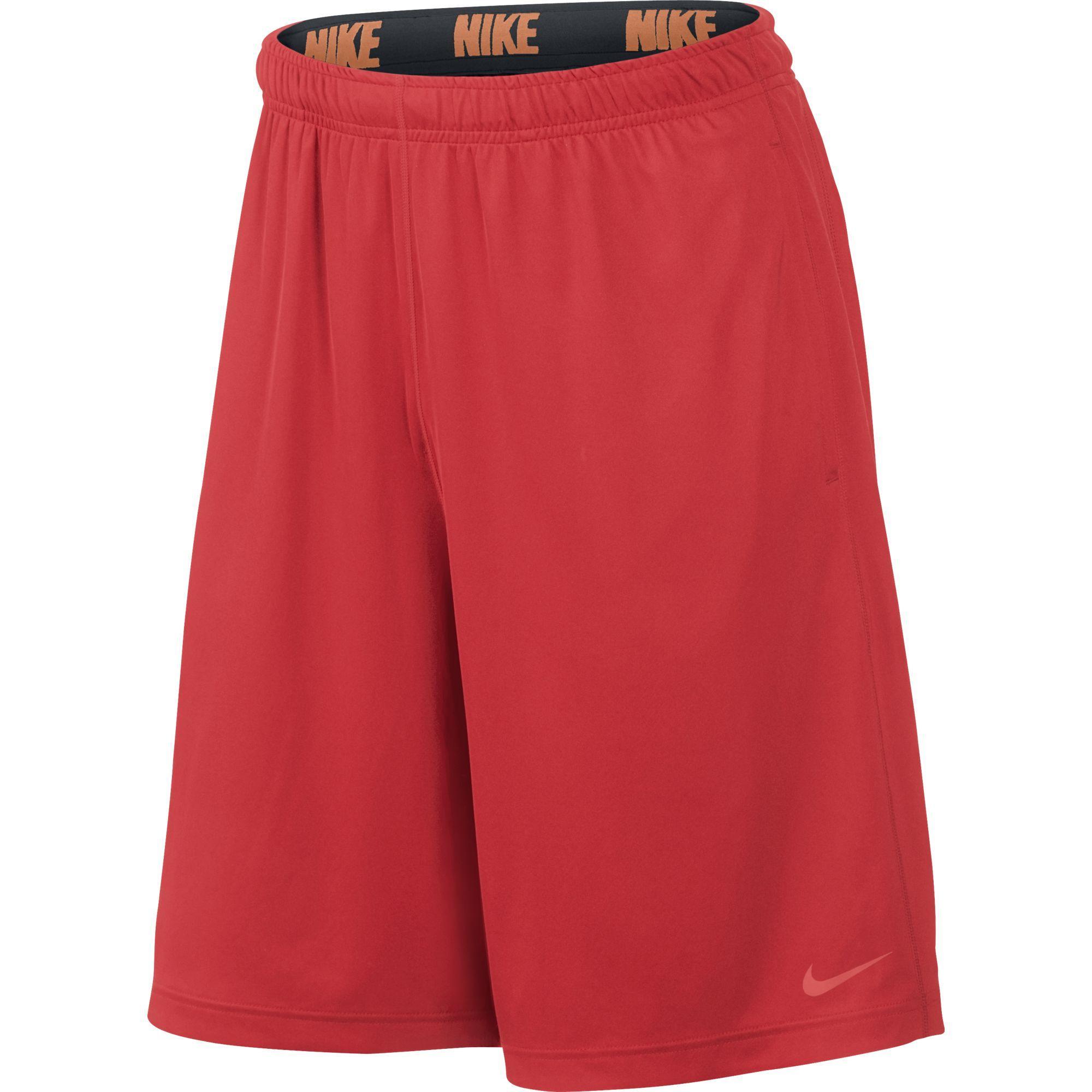 mens red nike running shorts