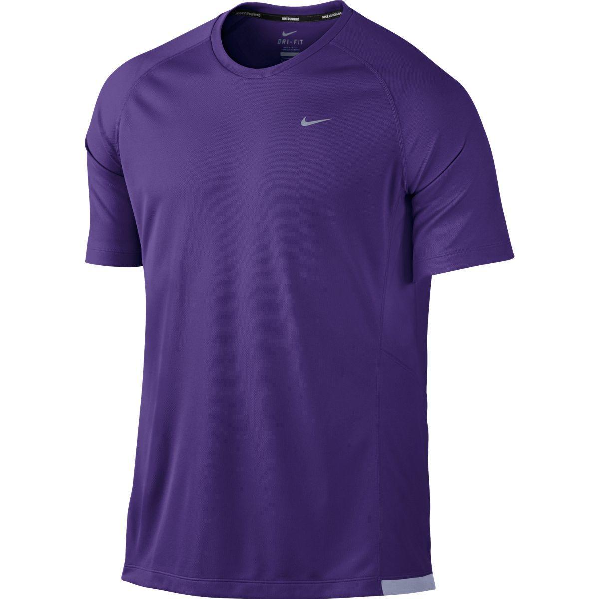 Nike Mens Miler UV Short Sleeve Running 