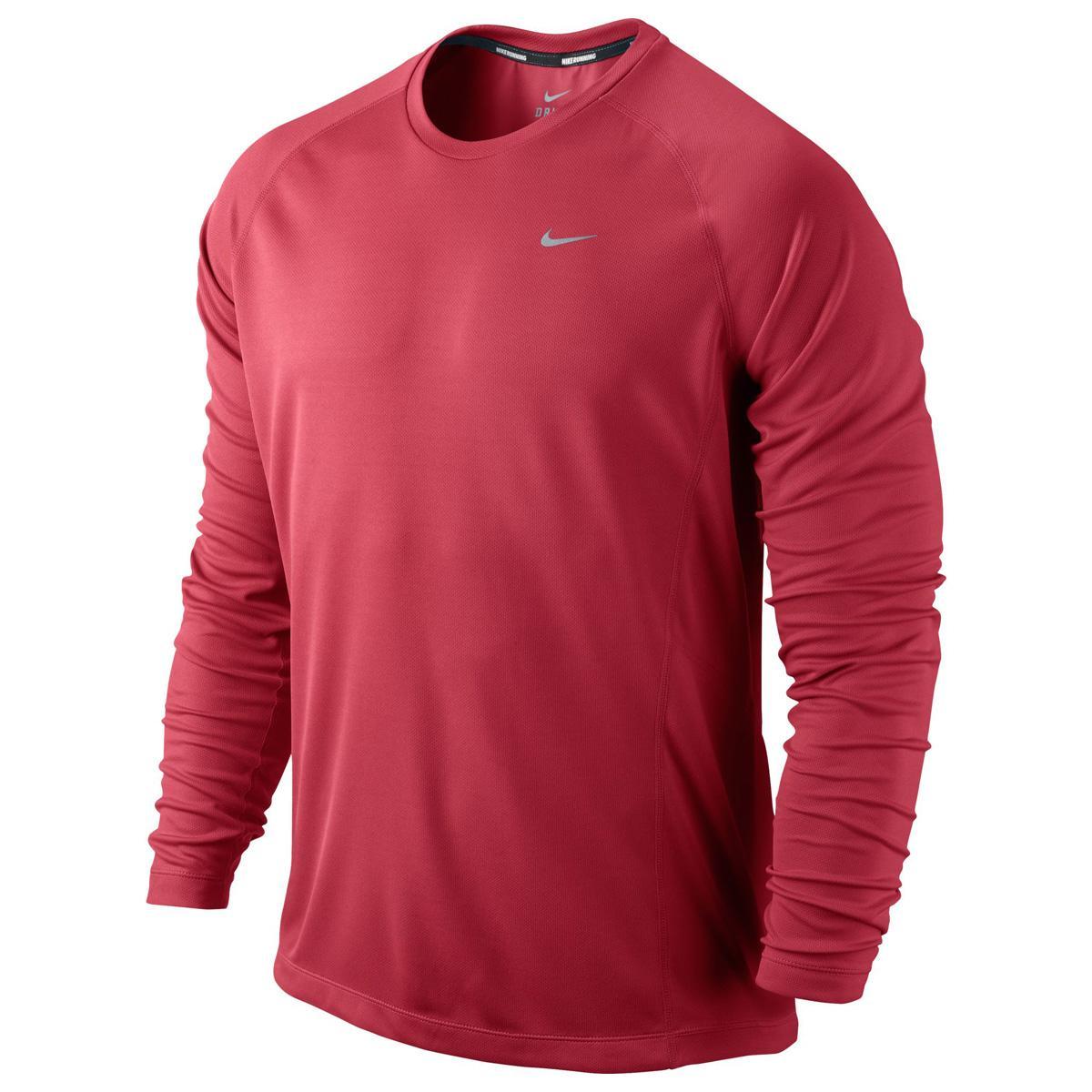 men's nike red long sleeve shirt