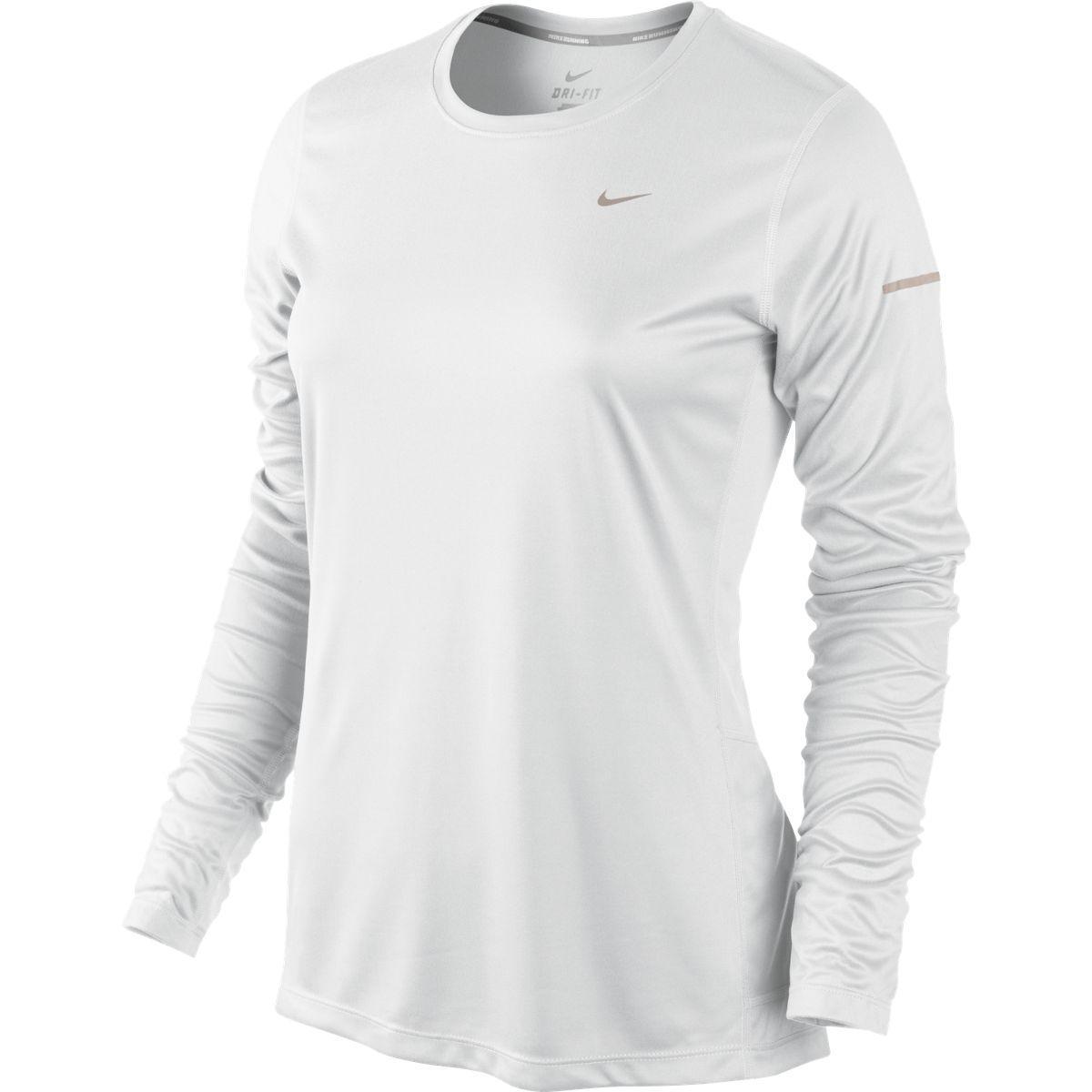 white nike running top womens