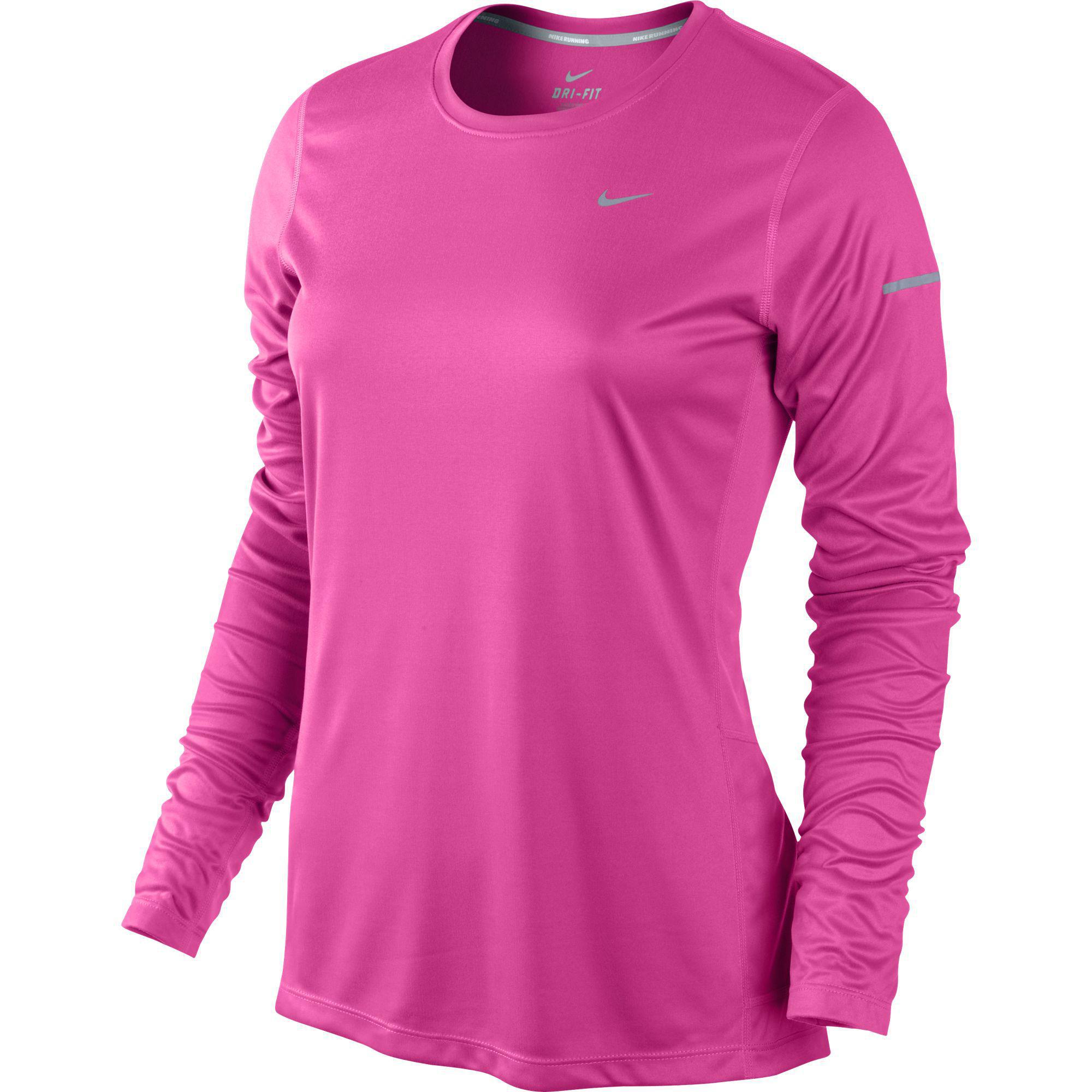 nike miler top pink