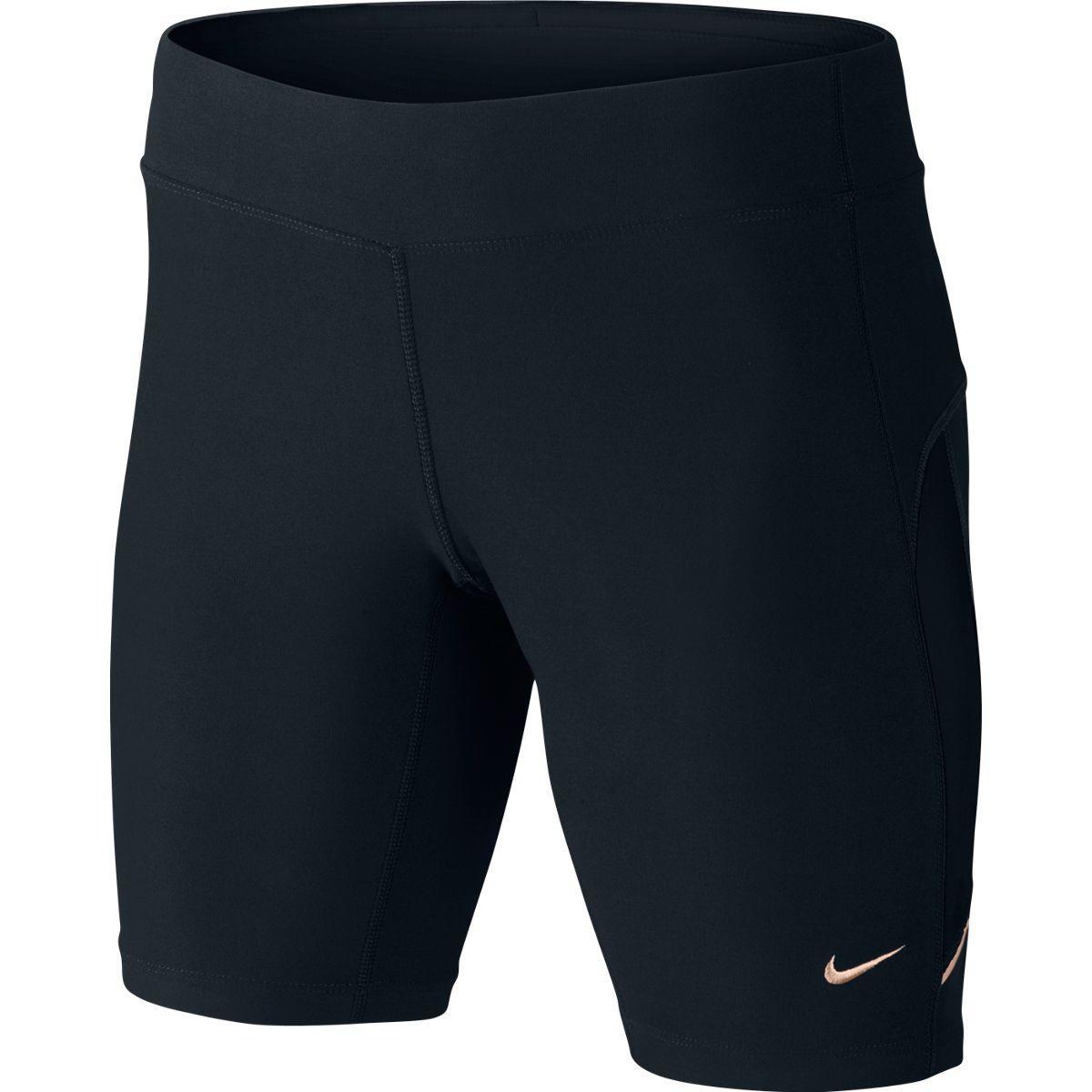 Nike Womens Running Filament Shorts Black/Matte Silver